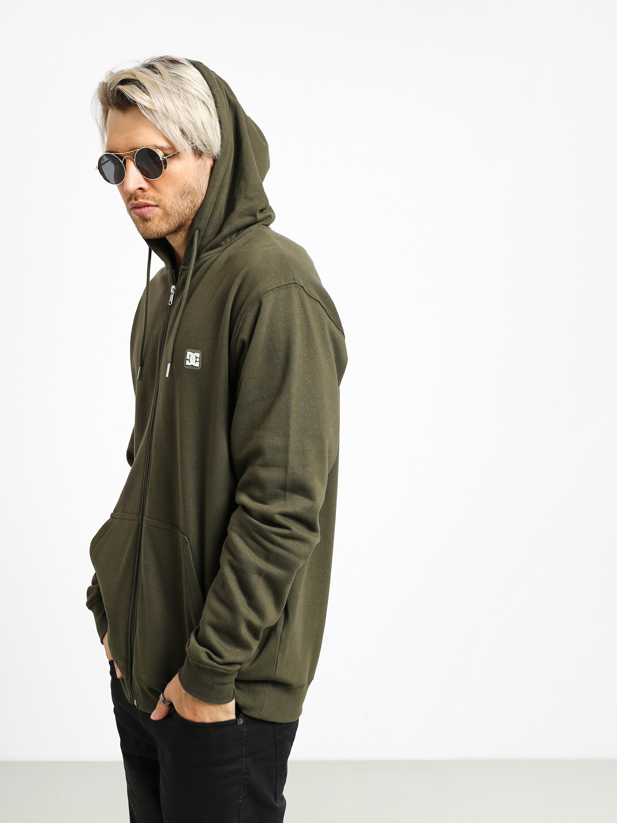 Bluza z kapturem DC Rebel 3 ZHD (fatigue green)
