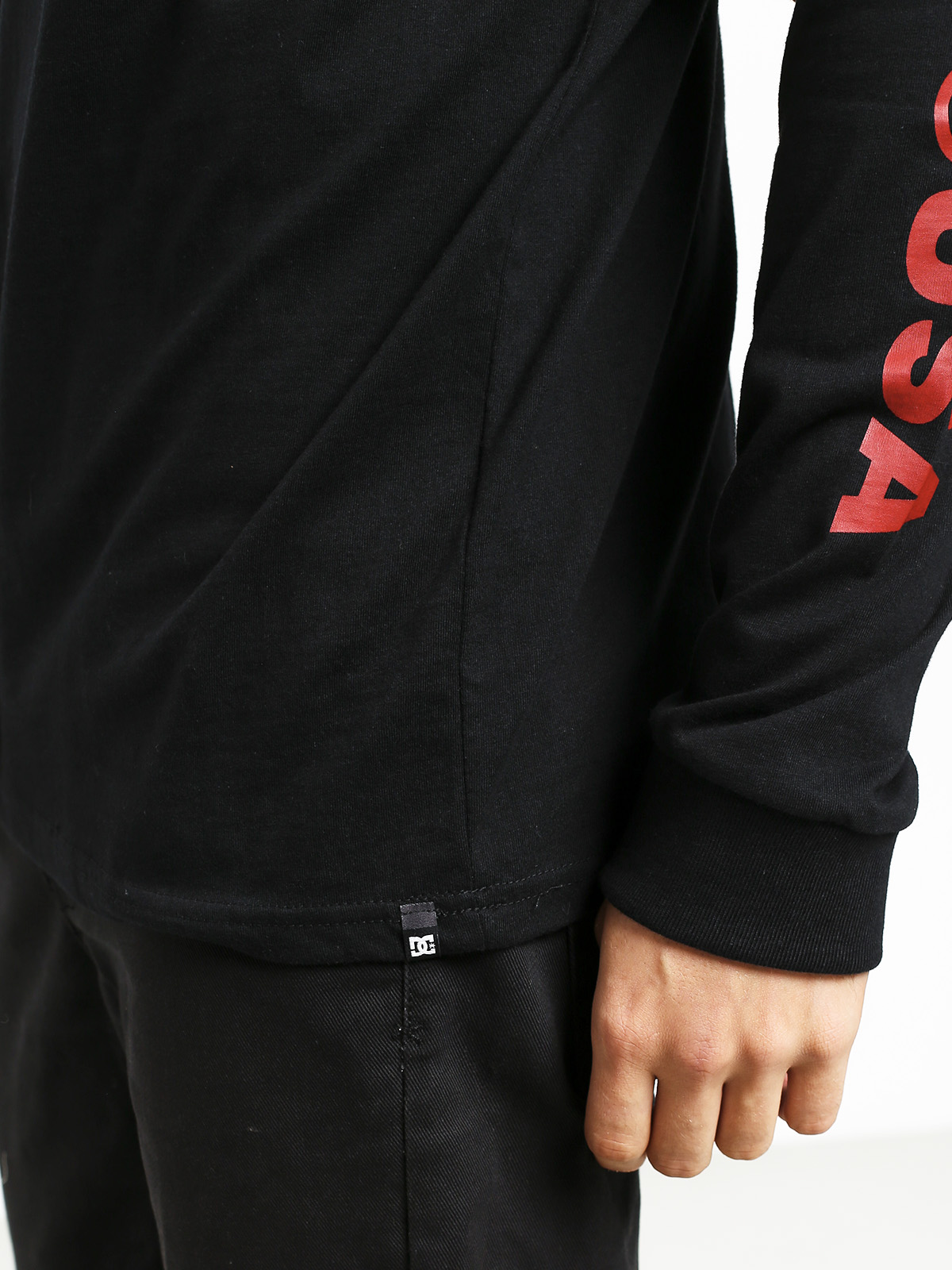 Longsleeve DC Squarestar (black/chili pepper)
