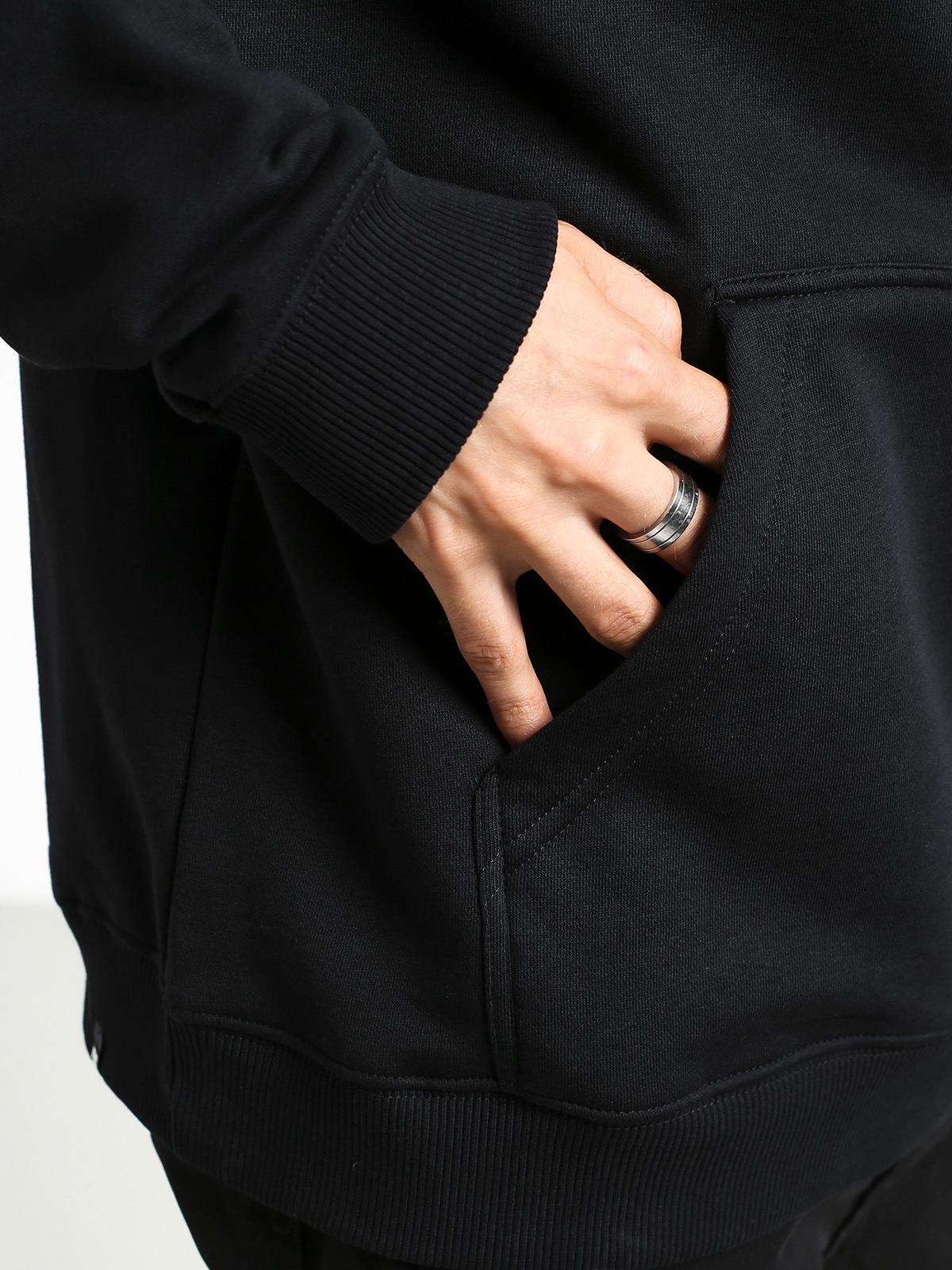 Bluza z kapturem DC Square Star HD (black/chili pepper)