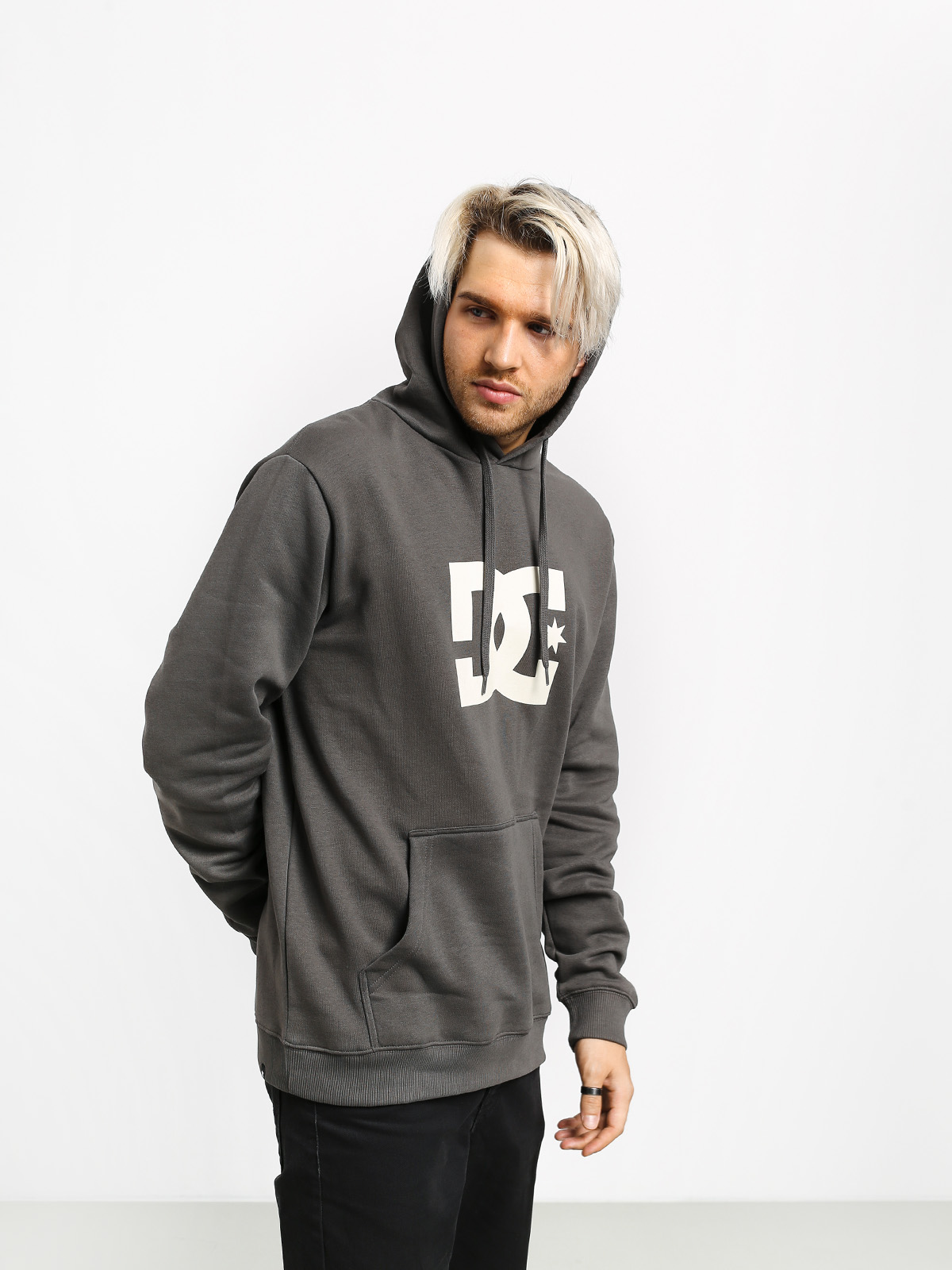 Bluza z kapturem DC Star HD (dark olive/antique w)