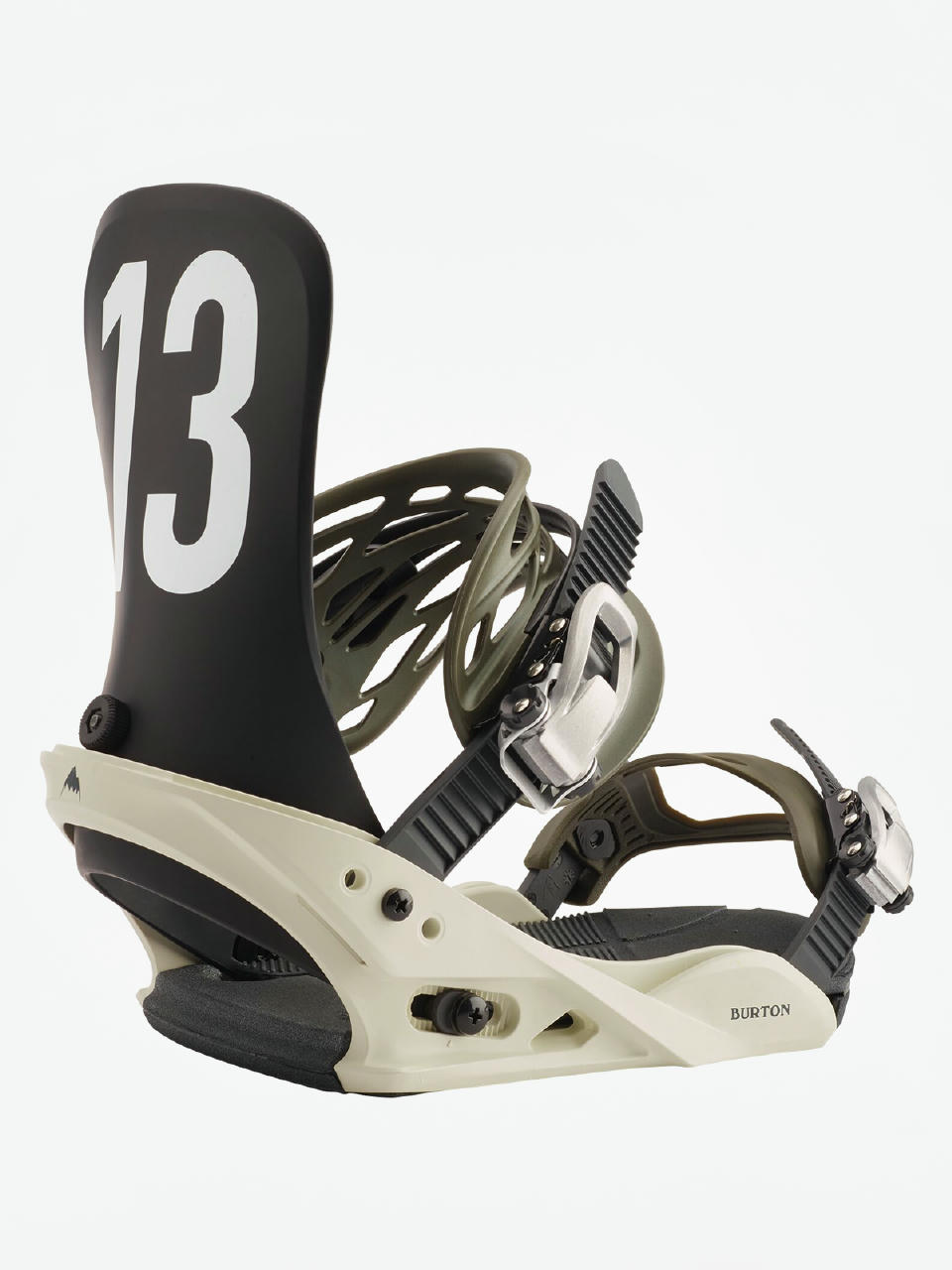 Męskie Wiązania snowboardowe Burton Mission (off white/black)