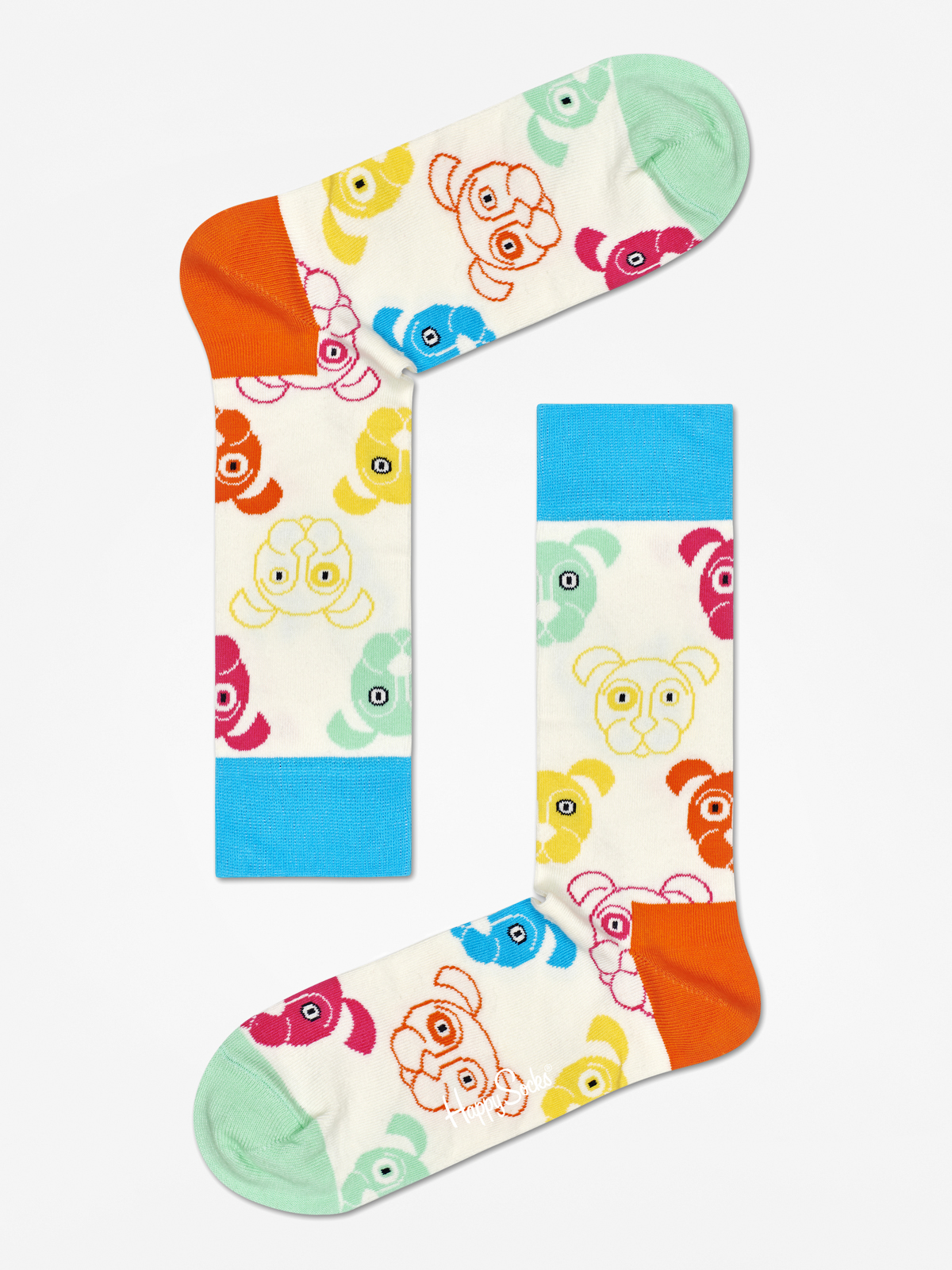 Skarpetki Happy Socks Giftbox Dog (white/navy/blue)
