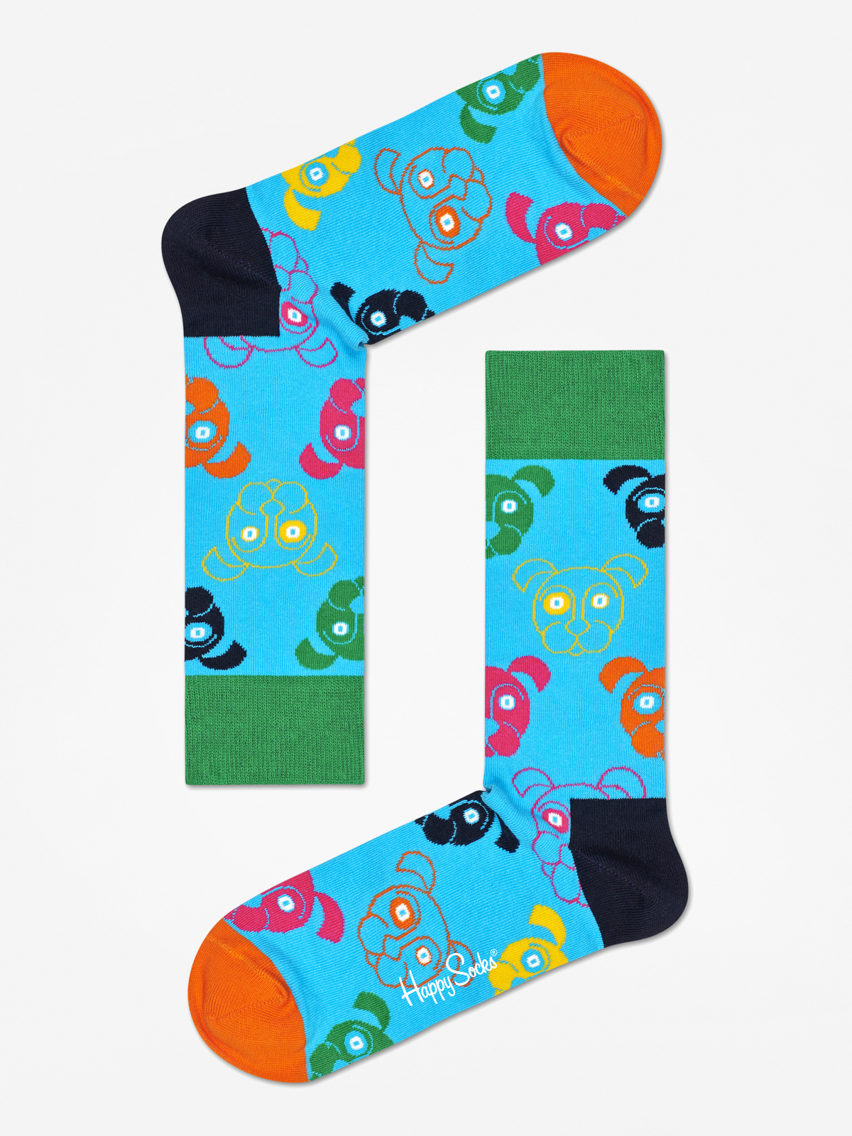 Skarpetki Happy Socks Giftbox Dog (white/navy/blue)