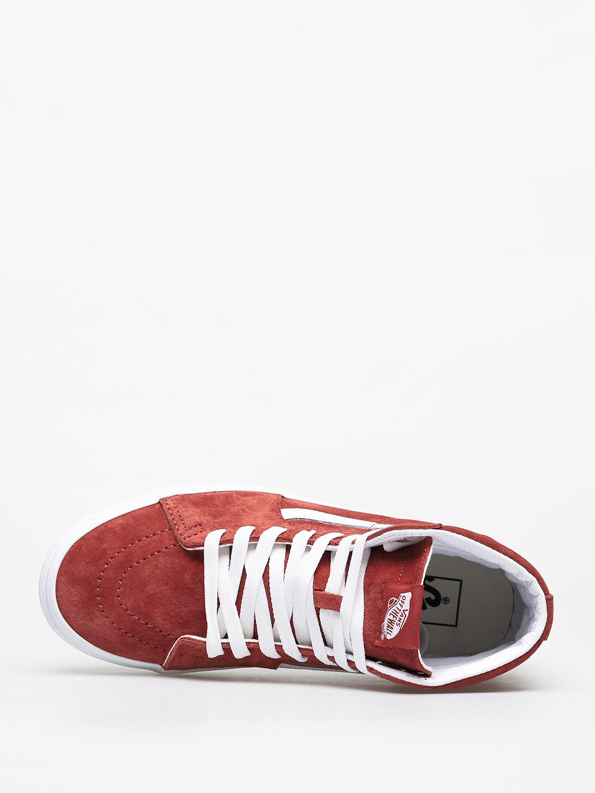 Buty Vans Sk8 Hi (pig suede/brnt brcktrwht)
