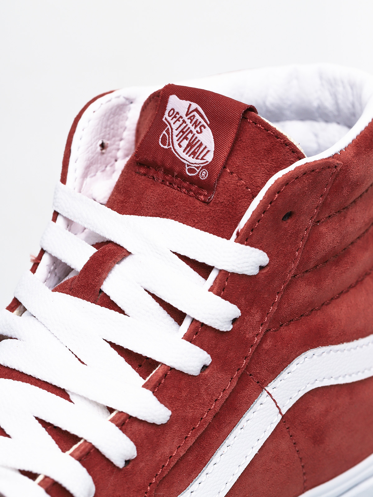 Buty Vans Sk8 Hi (pig suede/brnt brcktrwht)
