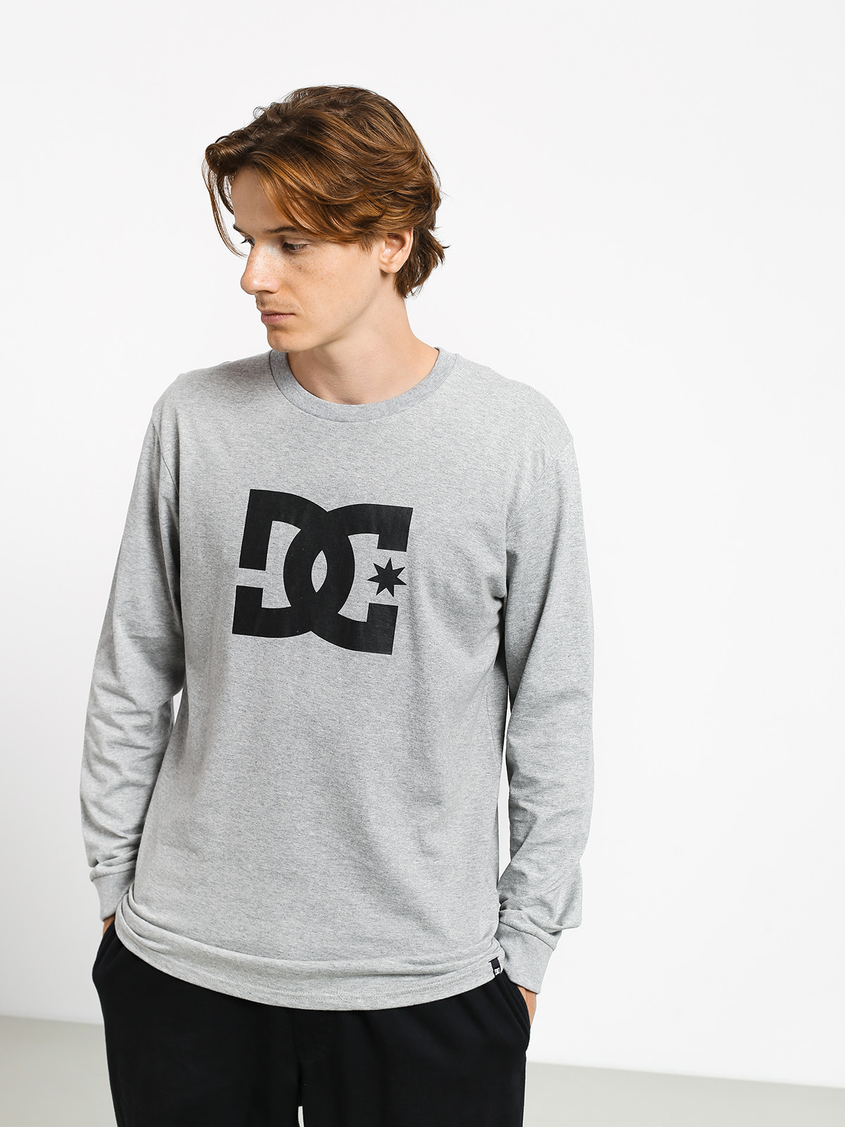 Longsleeve DC Star (grey heather/black)