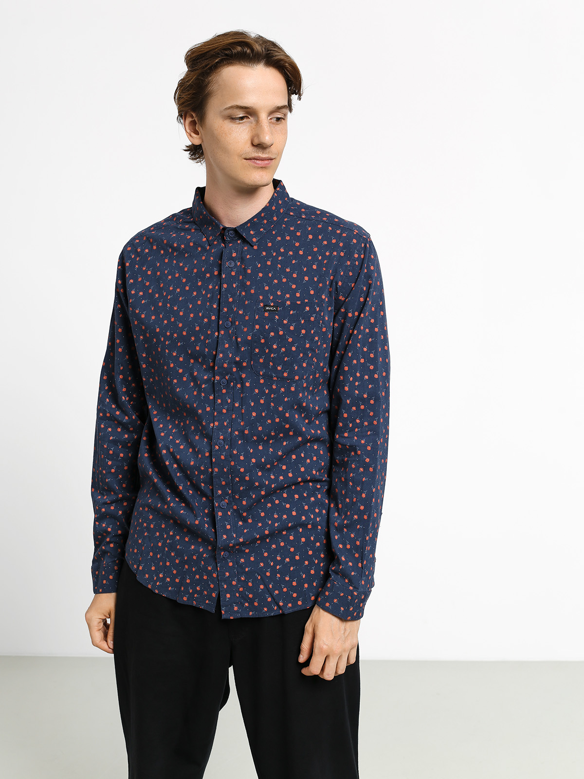Koszula RVCA Prelude Floral Ls (moody blue)