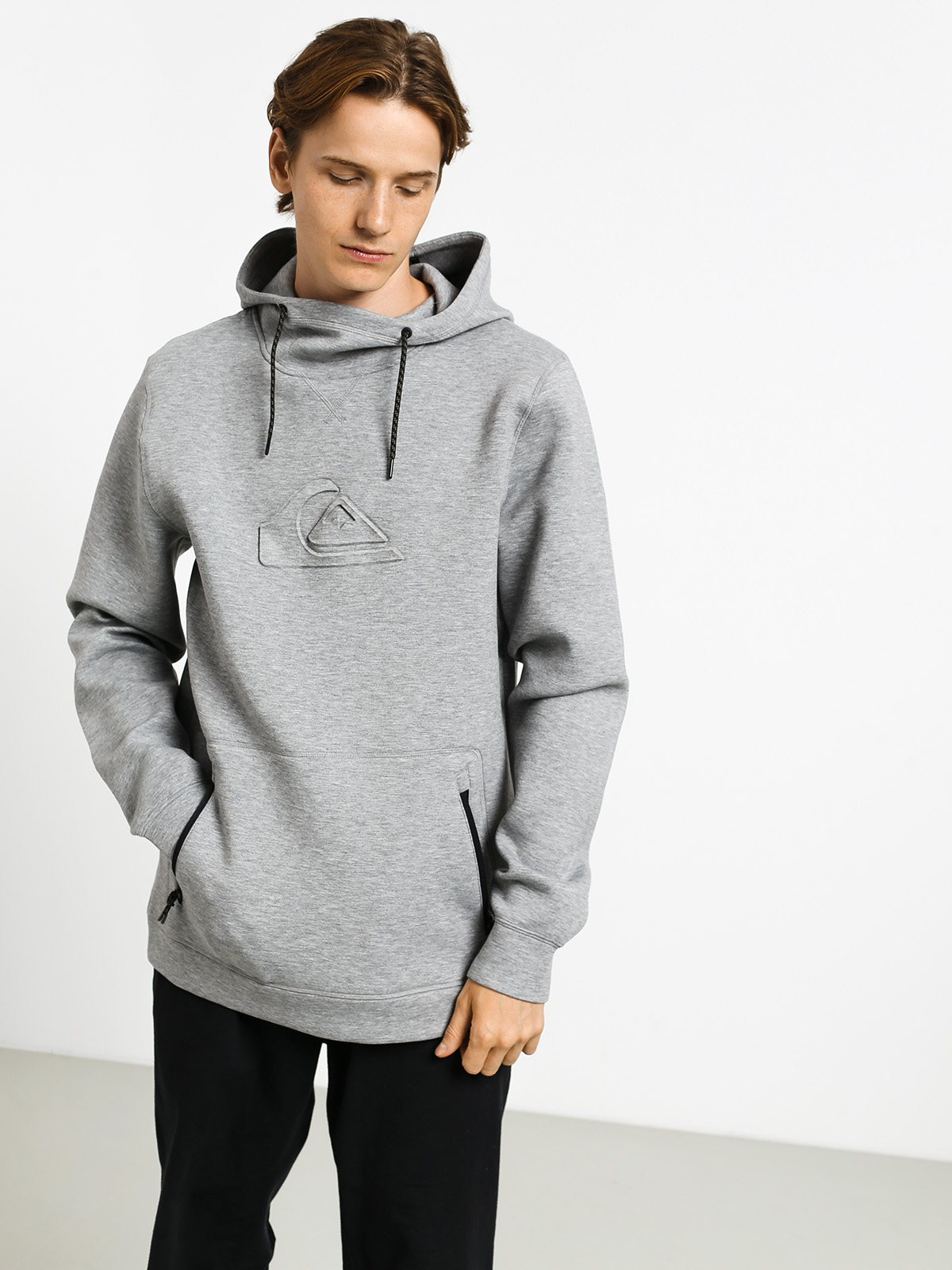 Bluza z kapturem Quiksilver Freedom HD (light grey heather)