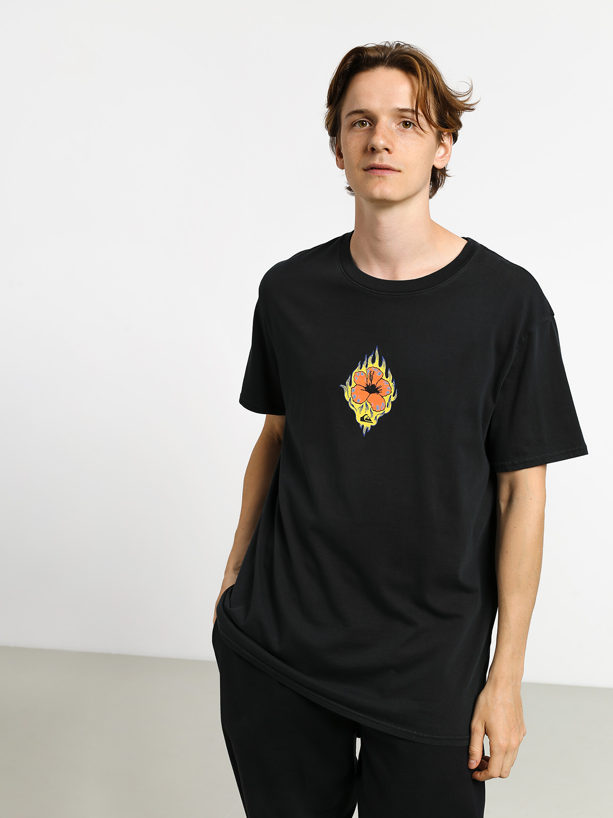 T-shirt Quiksilver Og Lit (black)