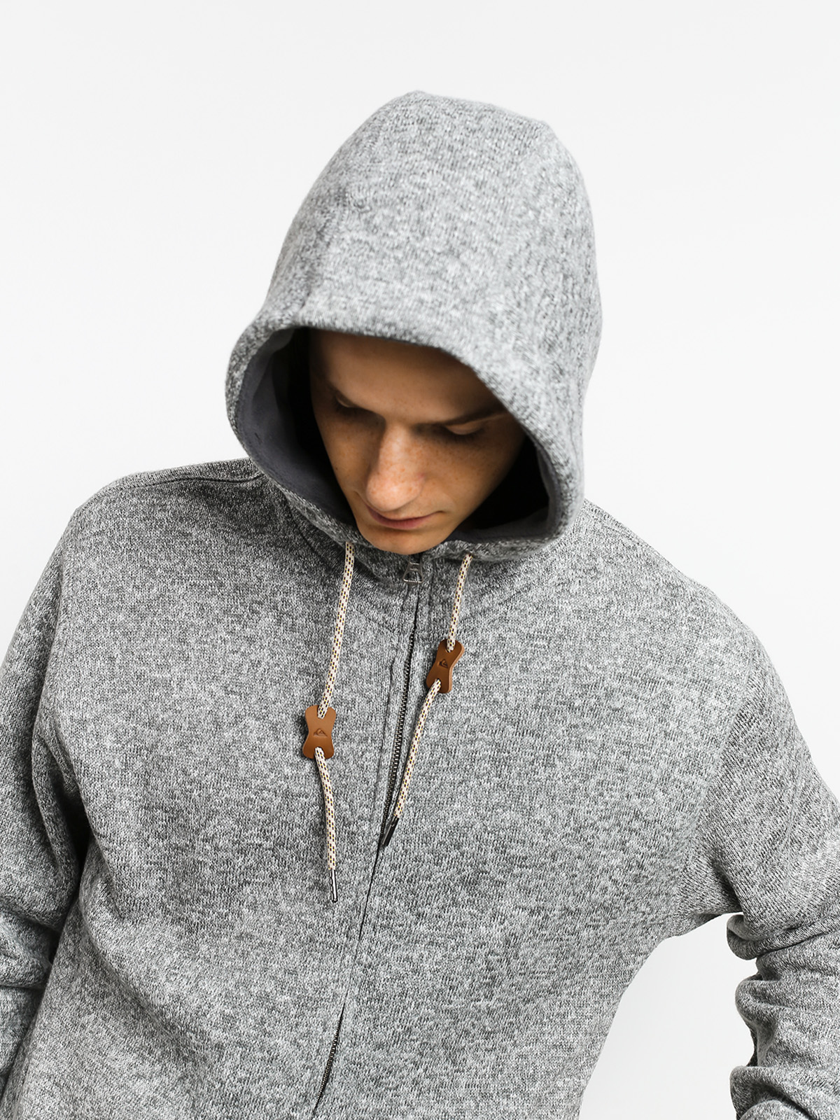 Bluza z kapturem Quiksilver Keller ZHD (medium grey heather)