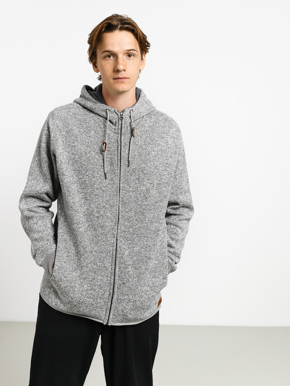 Bluza z kapturem Quiksilver Keller ZHD (medium grey heather)
