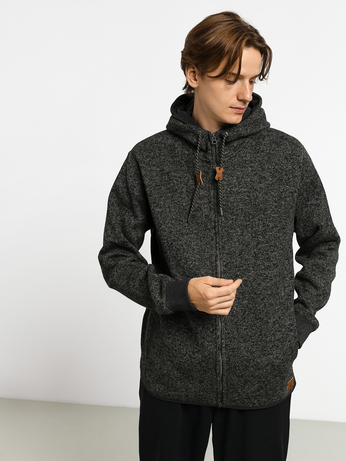 Bluza z kapturem Quiksilver Keller ZHD (dark grey heather)