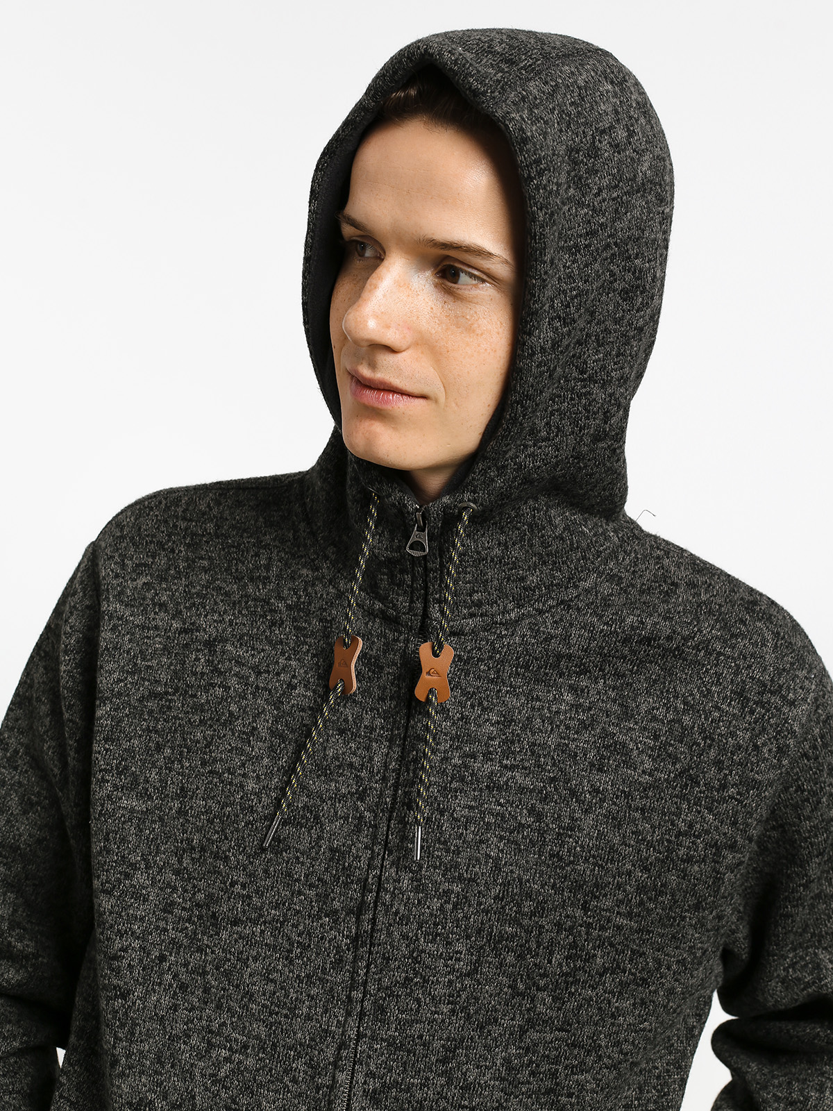 Bluza z kapturem Quiksilver Keller ZHD (dark grey heather)