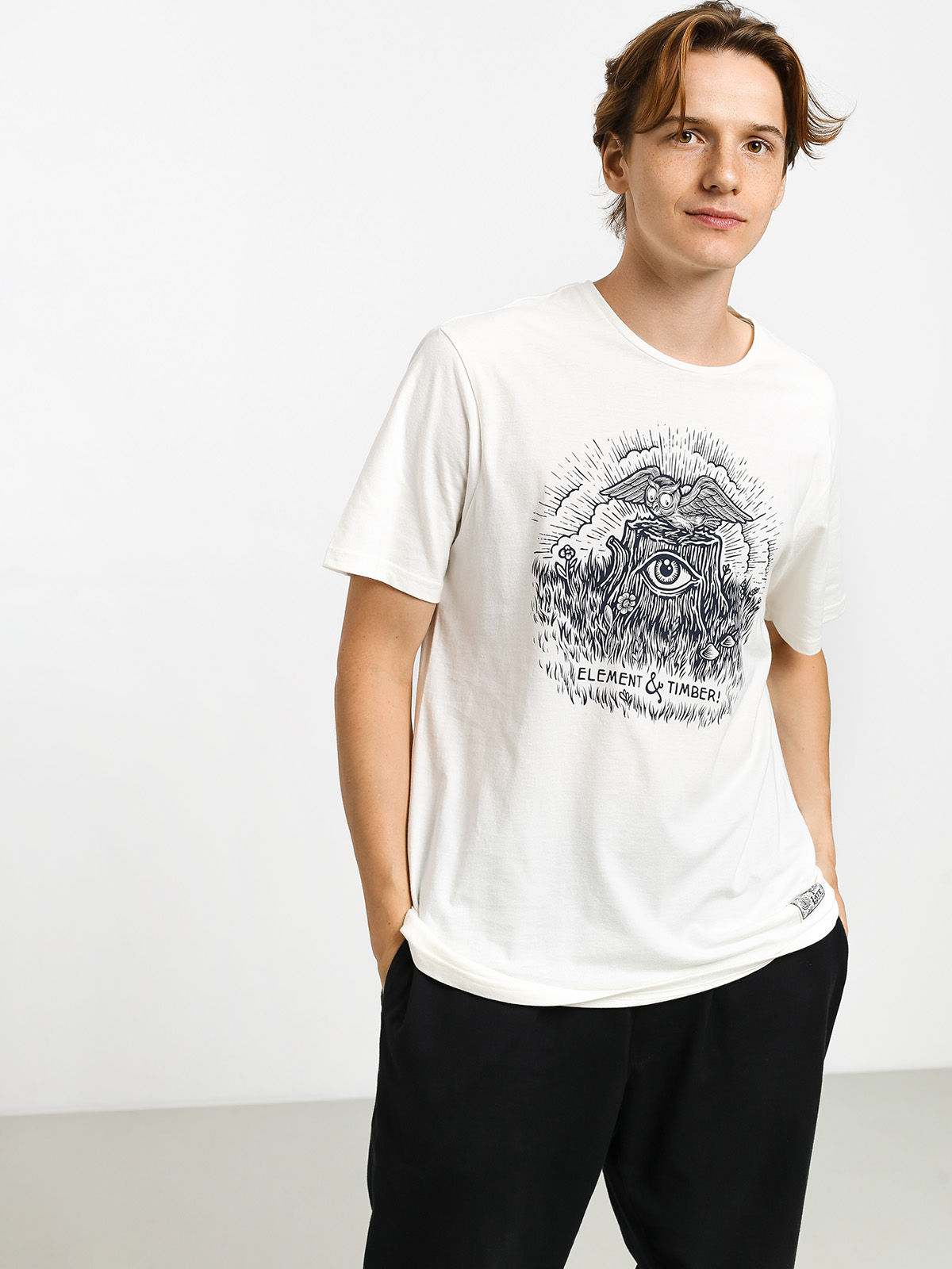 T-shirt Element Too Late Stump (off white)