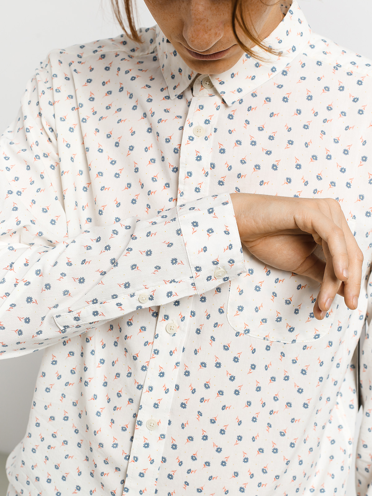 Koszula RVCA Prelude Floral Ls (antique white)