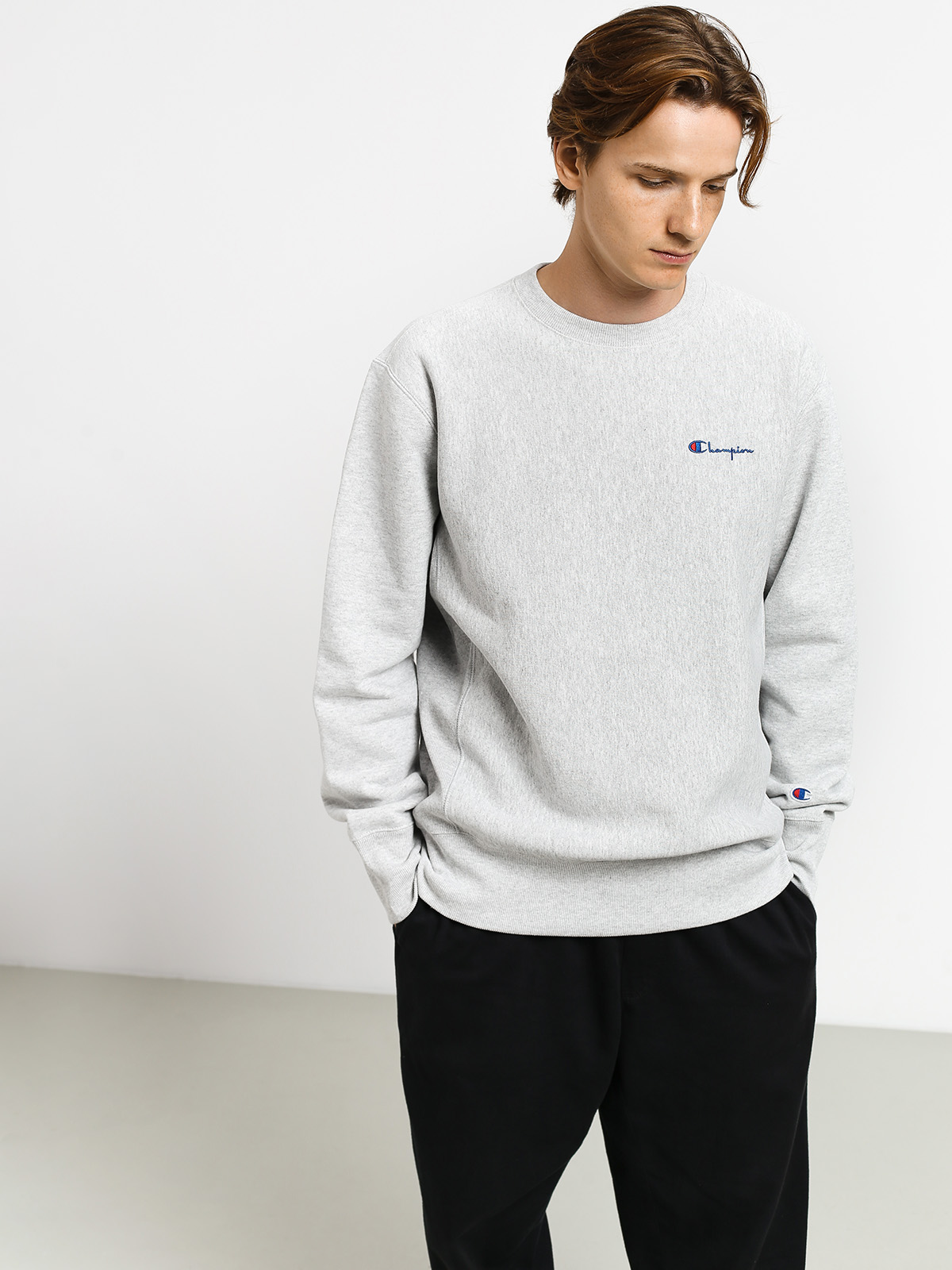 Bluza Champion Premium Reverse Weave Crewneck Left Chest Logo (loxgm)