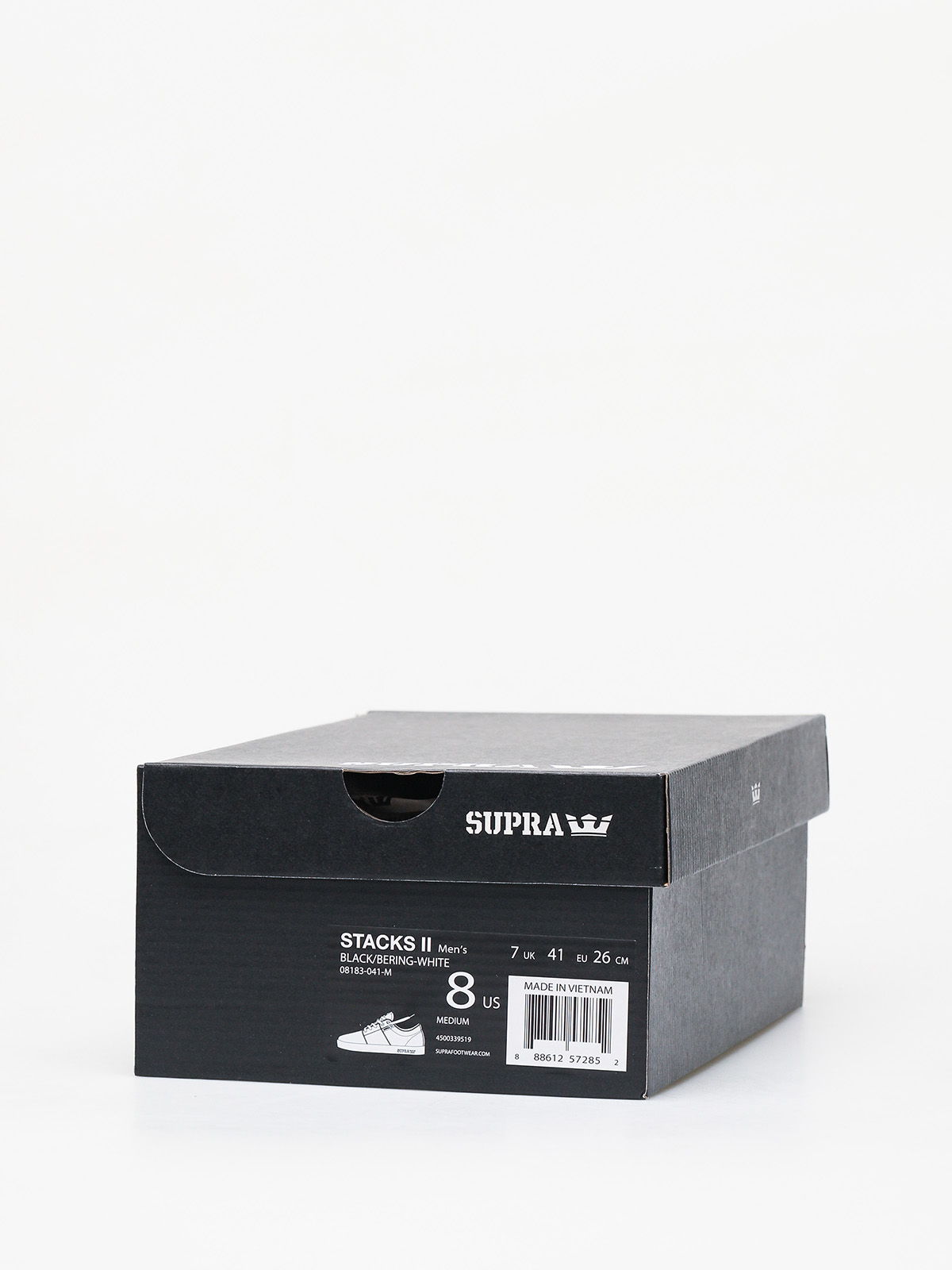 Buty Supra Stacks II (black/bering white)