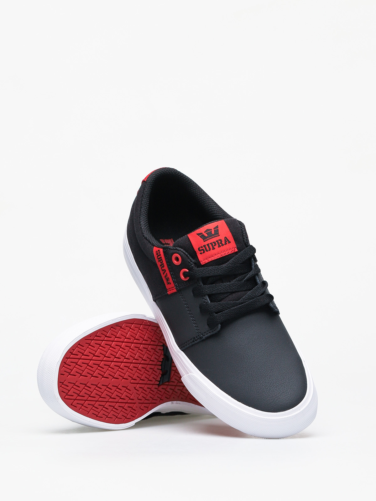 Buty Supra Stacks Vulc II (black/risk red white)
