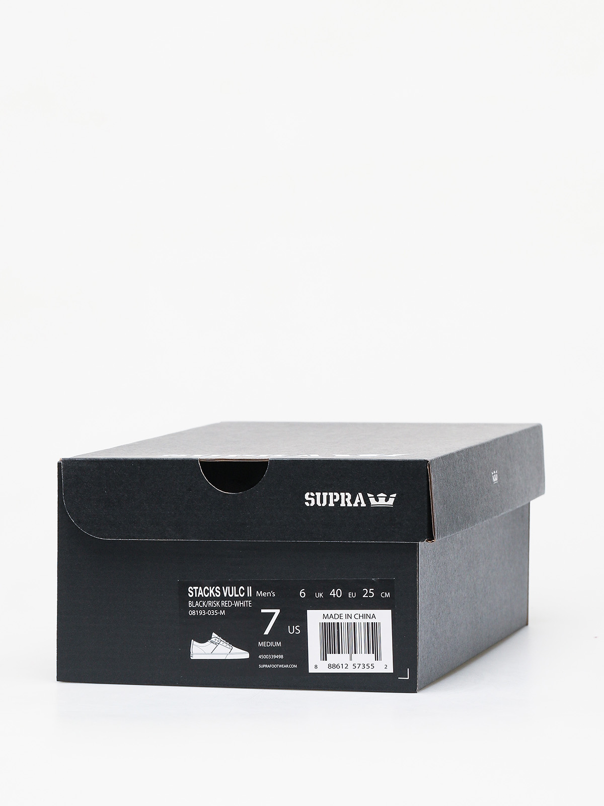 Buty Supra Stacks Vulc II (black/risk red white)