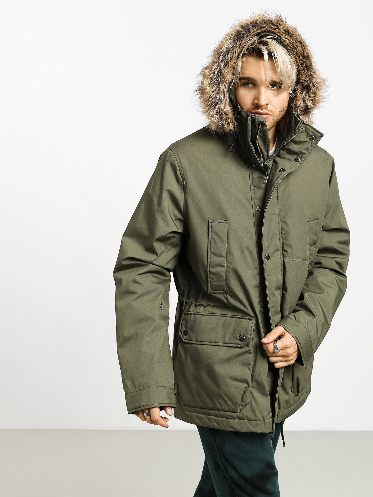 Kurtka Volcom Lidward 5K (army green combo)