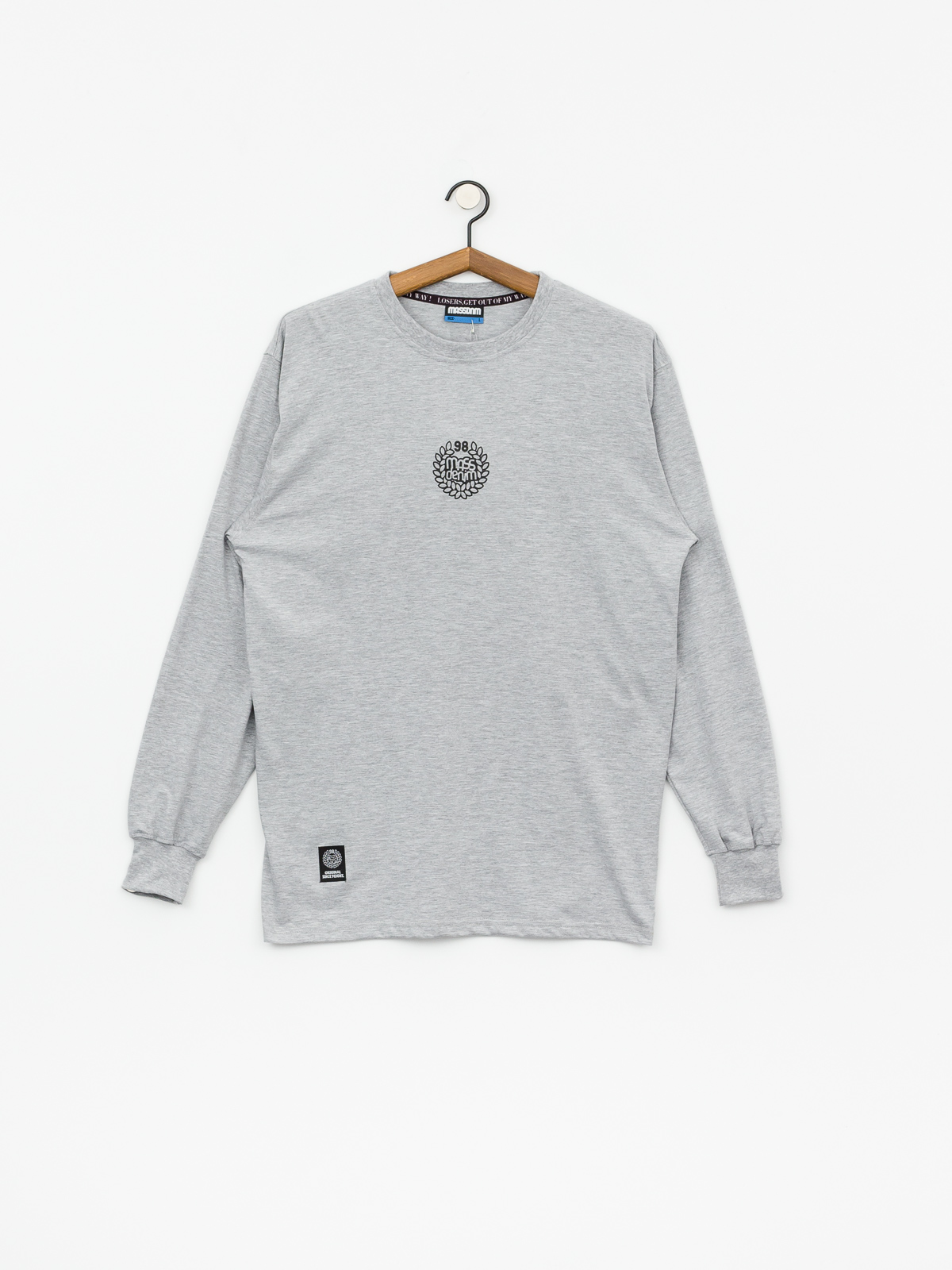 Longsleeve MassDnm Base Small Logo (light heather grey)