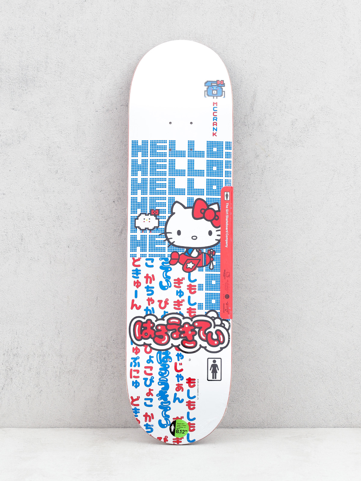 Deck Girl Skateboard Mccrank Hello Kitty (white)
