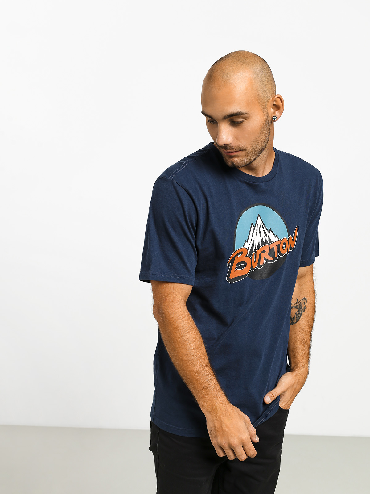 T-shirt Burton Retro Mtn (dress blue)