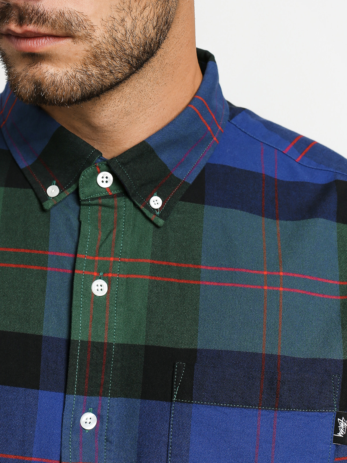 Koszula Stussy Classic Oxford (green plaid)