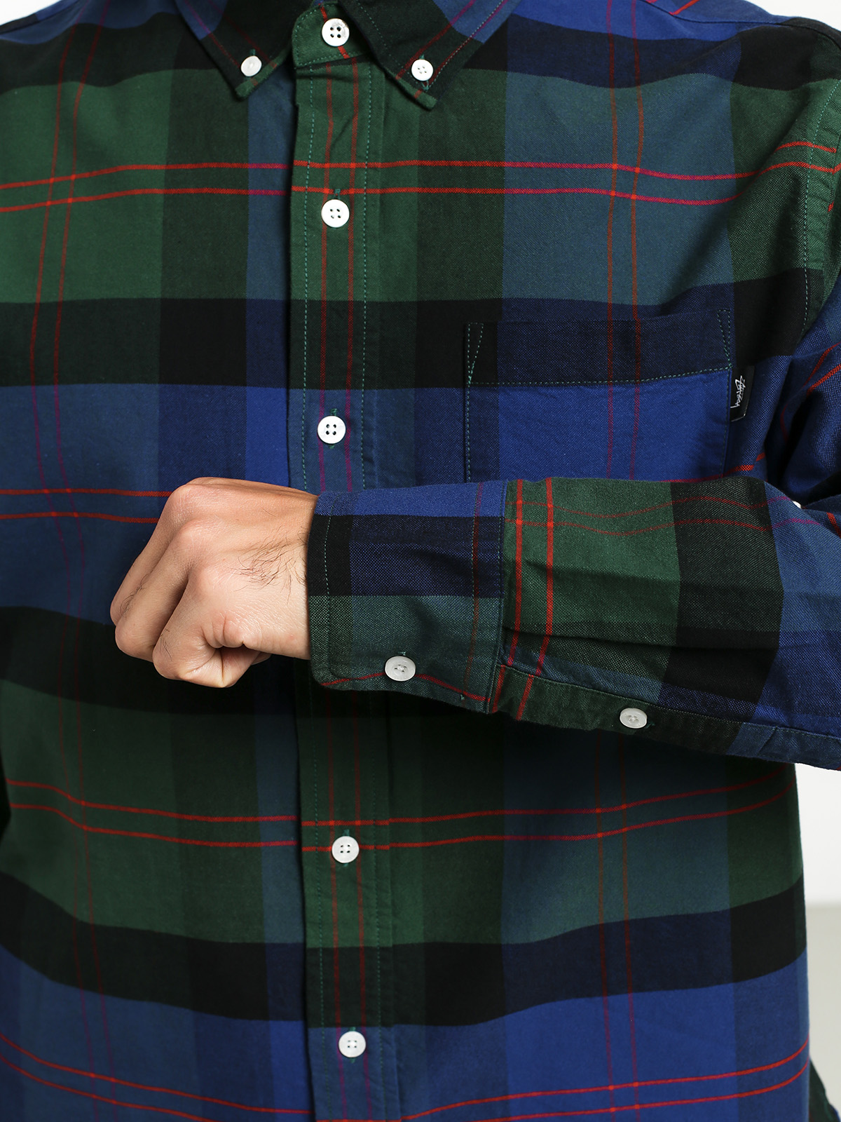 Koszula Stussy Classic Oxford (green plaid)