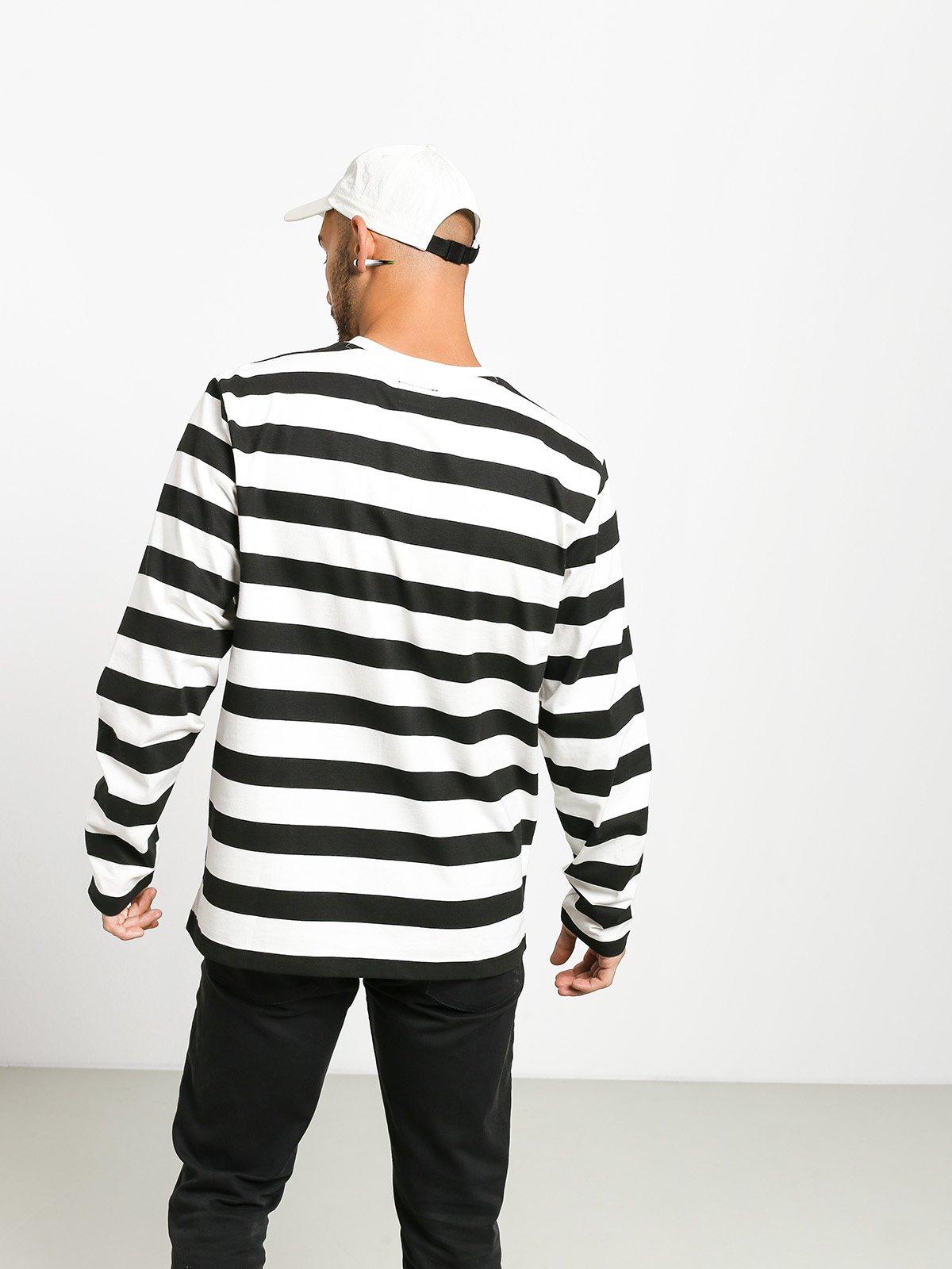 Longsleeve Stussy Printed Stripe (black)