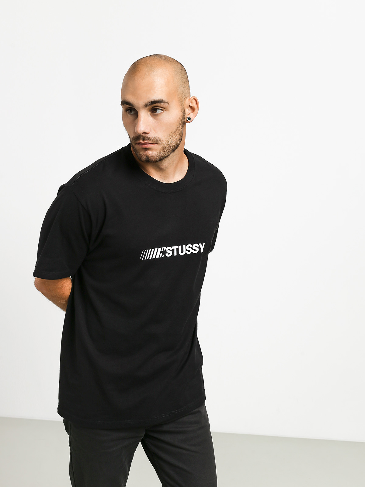 T-shirt Stussy Champion (black)