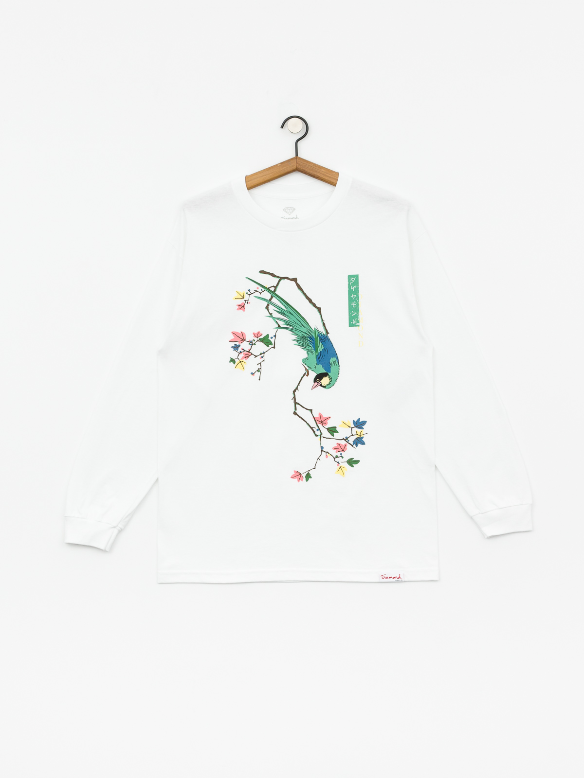Longsleeve Diamond Supply Co. Perched (white)