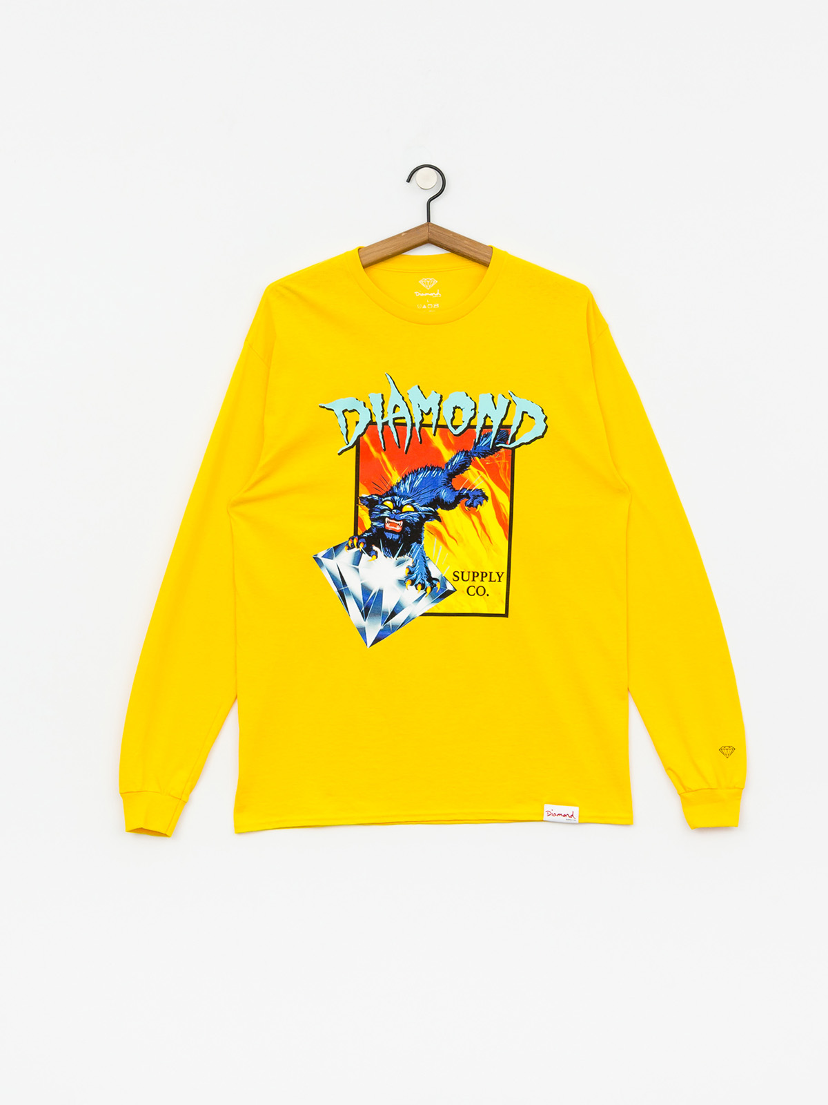 Longsleeve Diamond Supply Co. Greed (yellow)