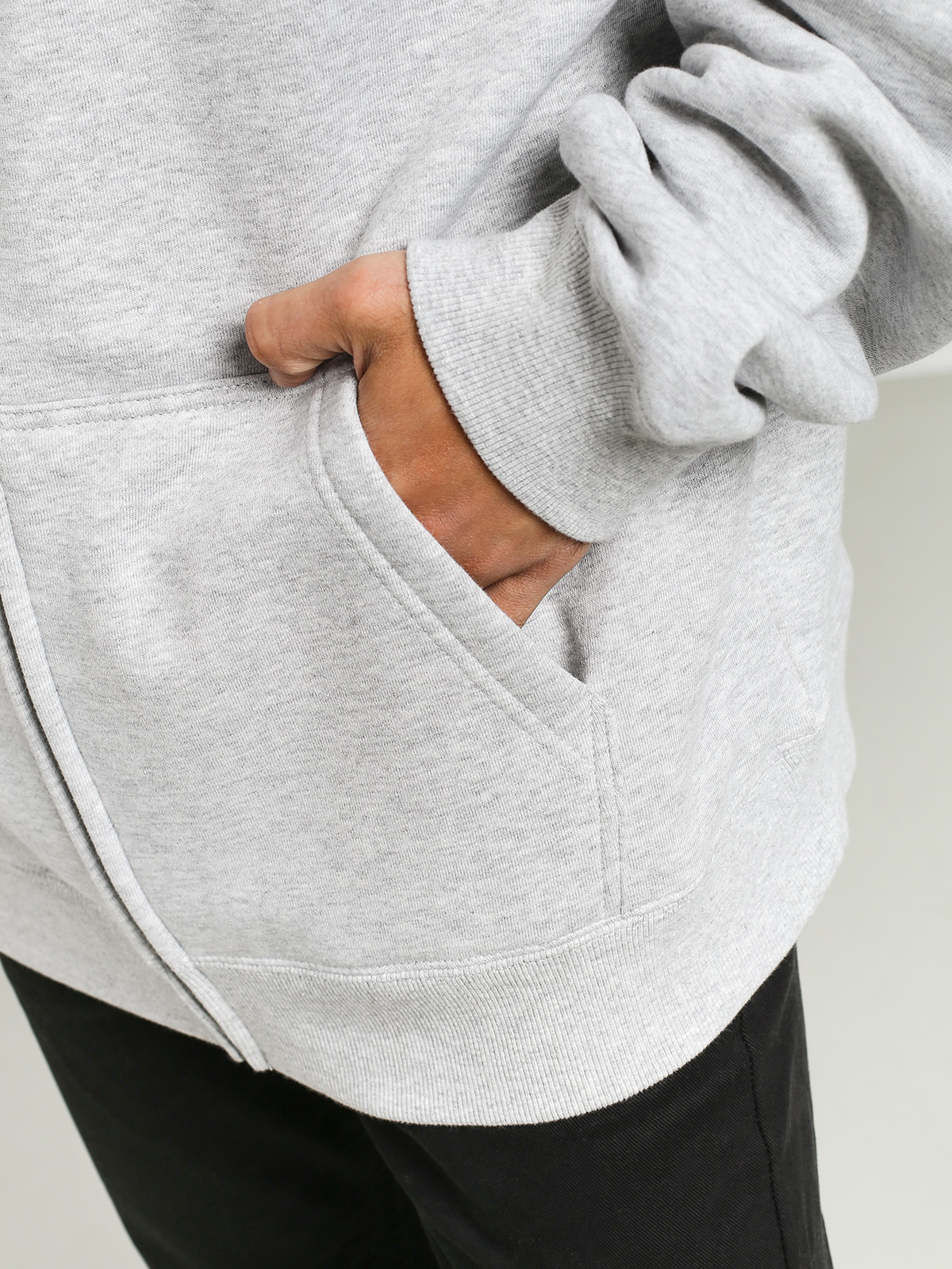 Bluza z kapturem Stussy Basic Stussy ZHD (ash heather)