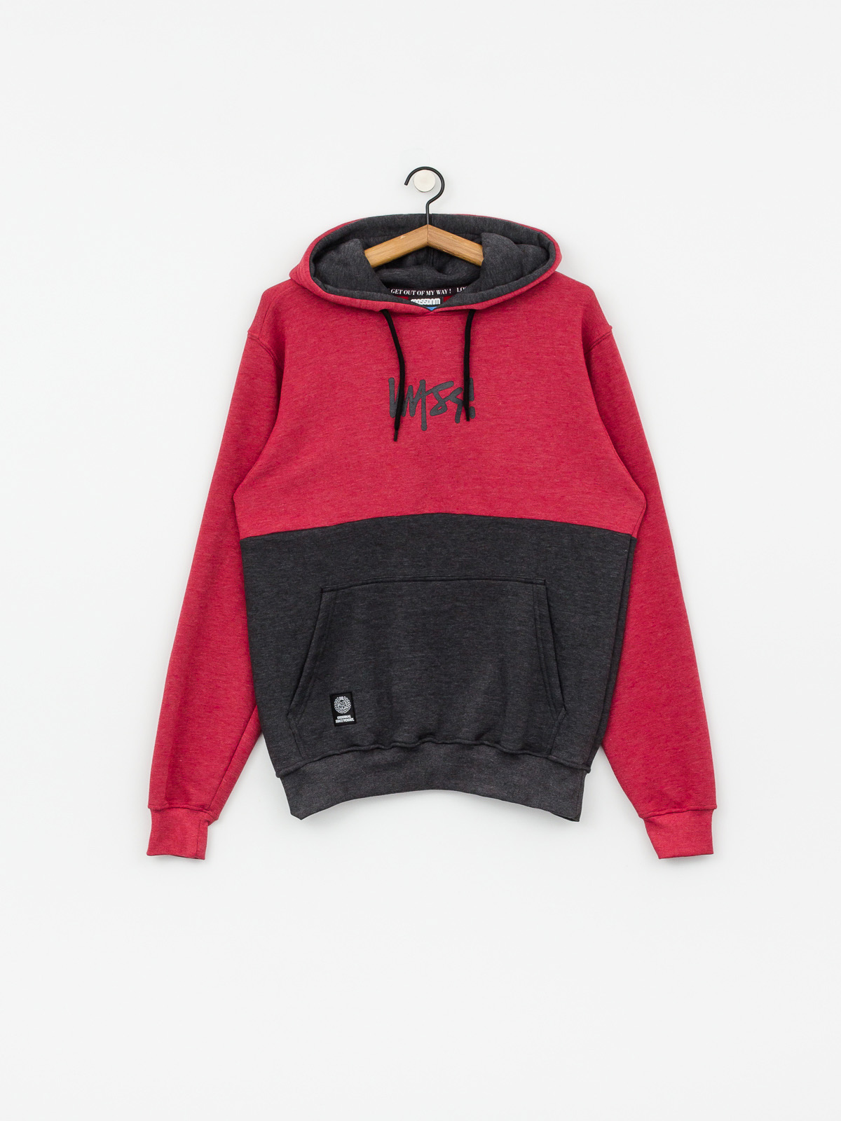 Bluza z kapturem MassDnm Result HD (heather claret)