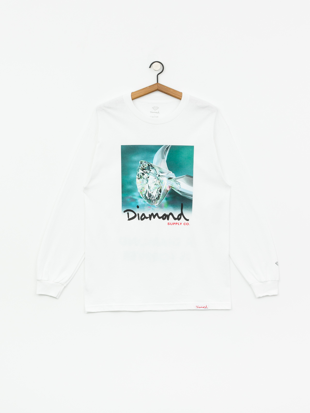 Longsleeve Diamond Supply Co. Shimmer (white)
