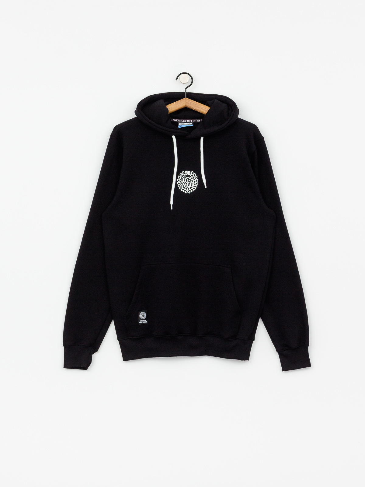 Bluza z kapturem MassDnm Base Small Logo HD (black)