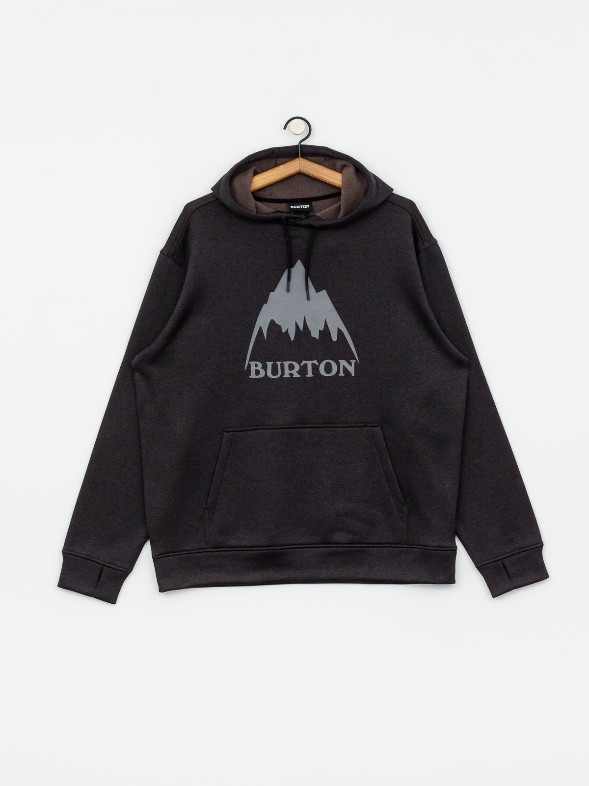 Męska Bluza z kapturem Burton Oak HD (mtn true blk htr)