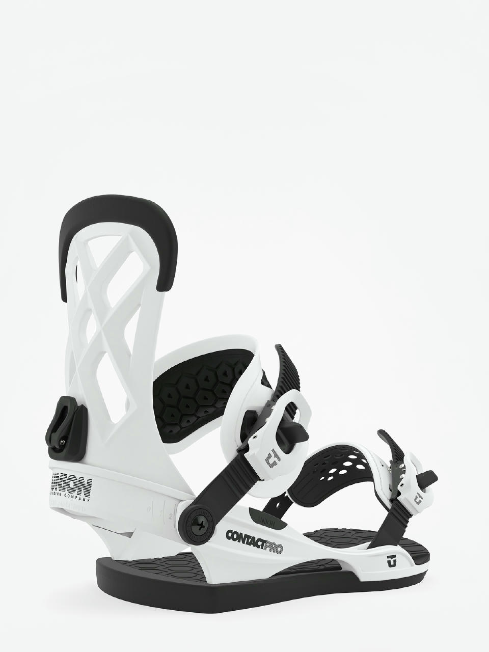 Męskie Wiązania snowboardowe Union Contact Pro (white)