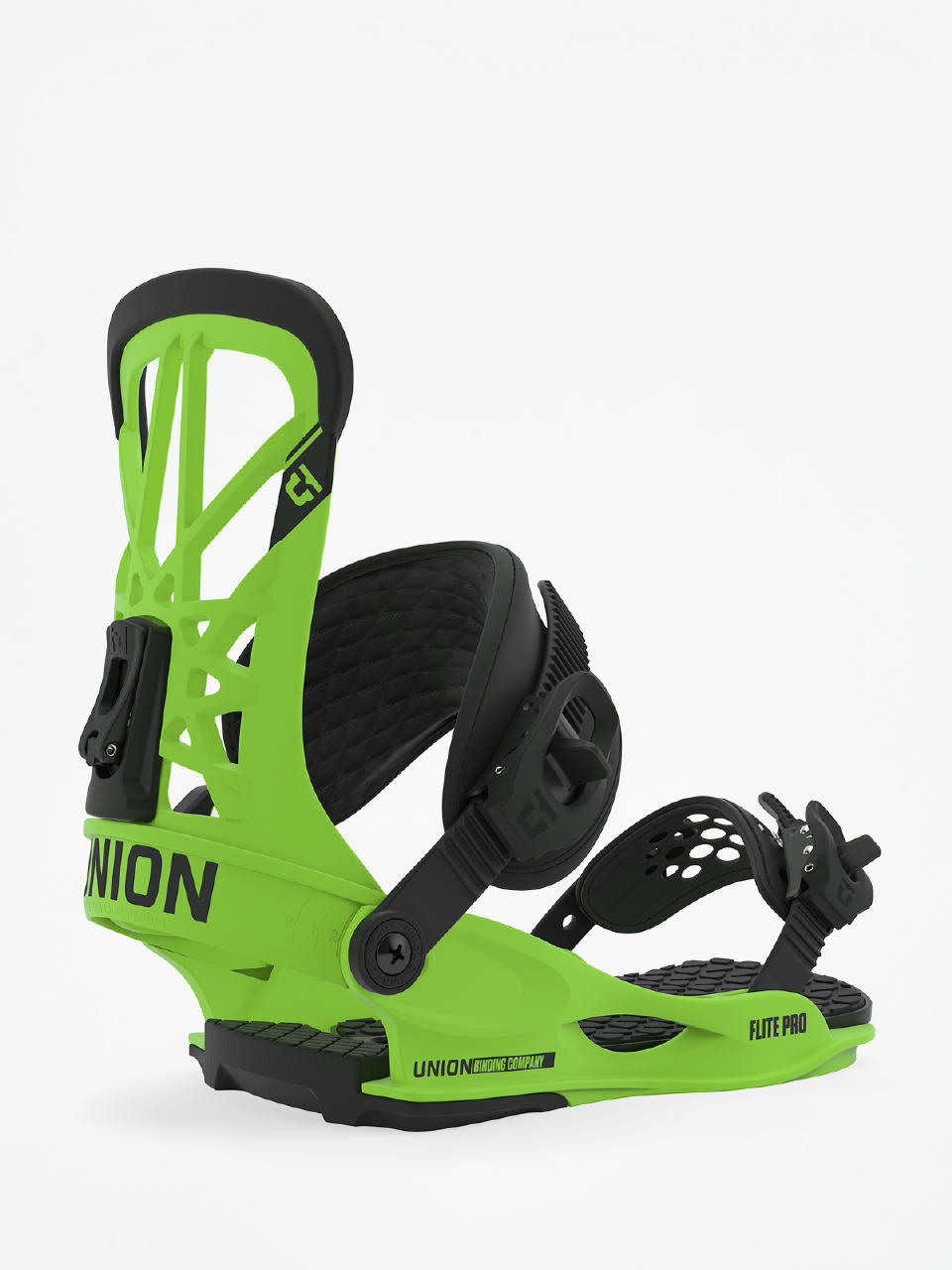 Męskie Wiązania snowboardowe Union Flite Pro (acid green)