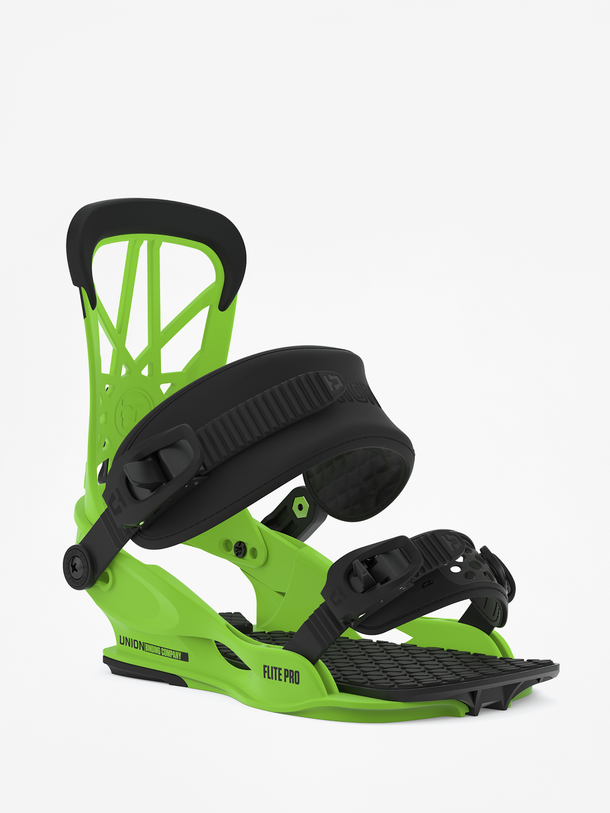 Męskie Wiązania snowboardowe Union Flite Pro (acid green)