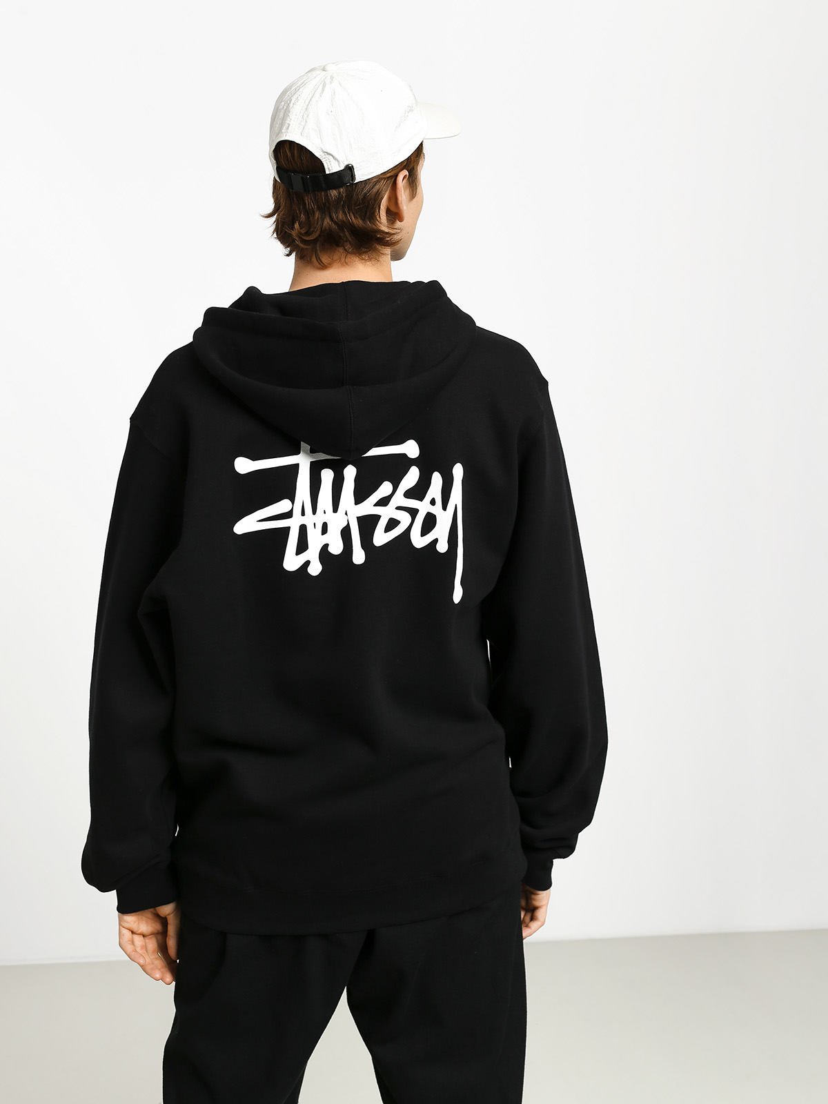 Bluza z kapturem Stussy Basic Stussy ZHD (black)