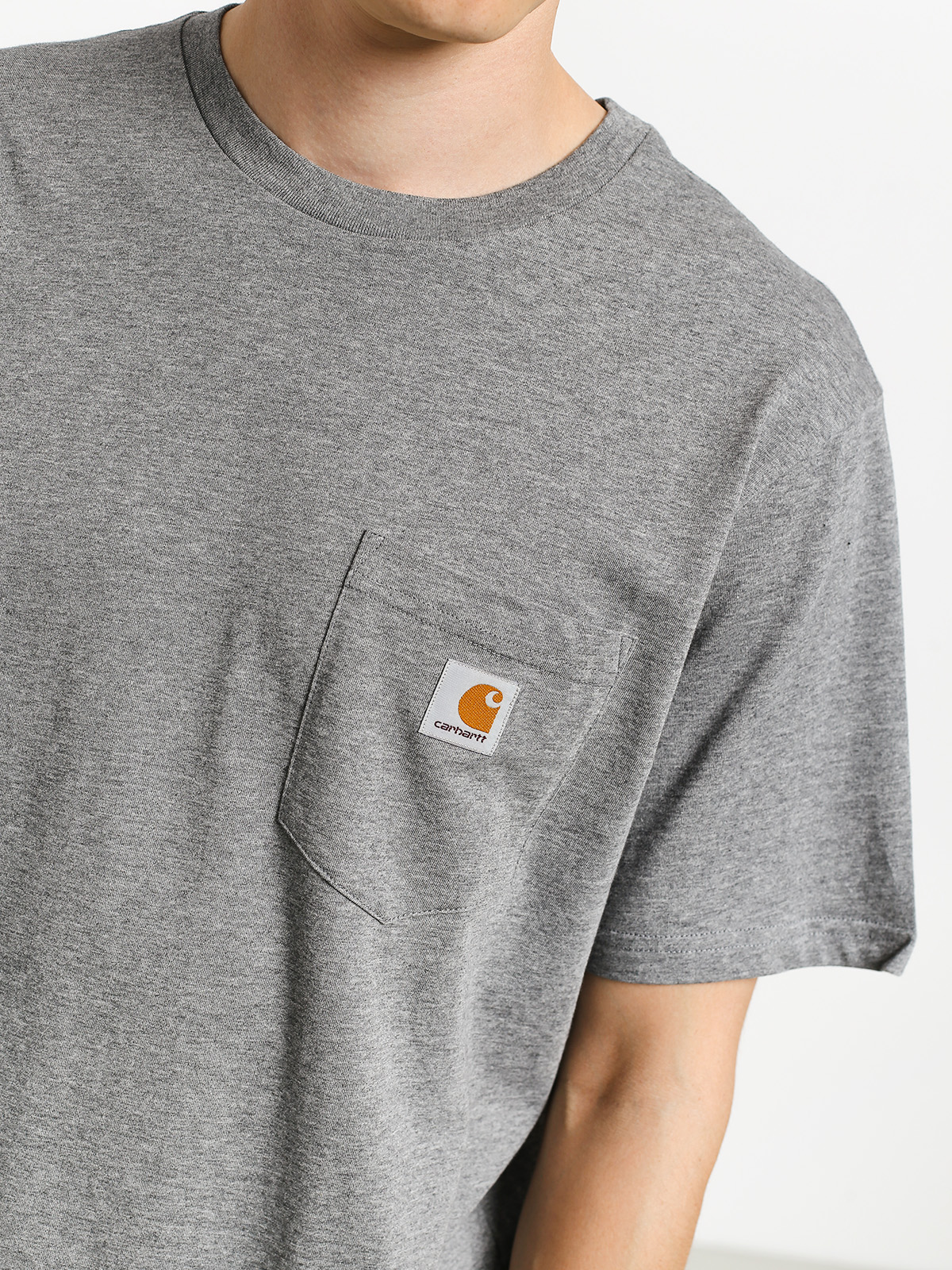 T-shirt Carhartt WIP Pocket (dark grey heather)