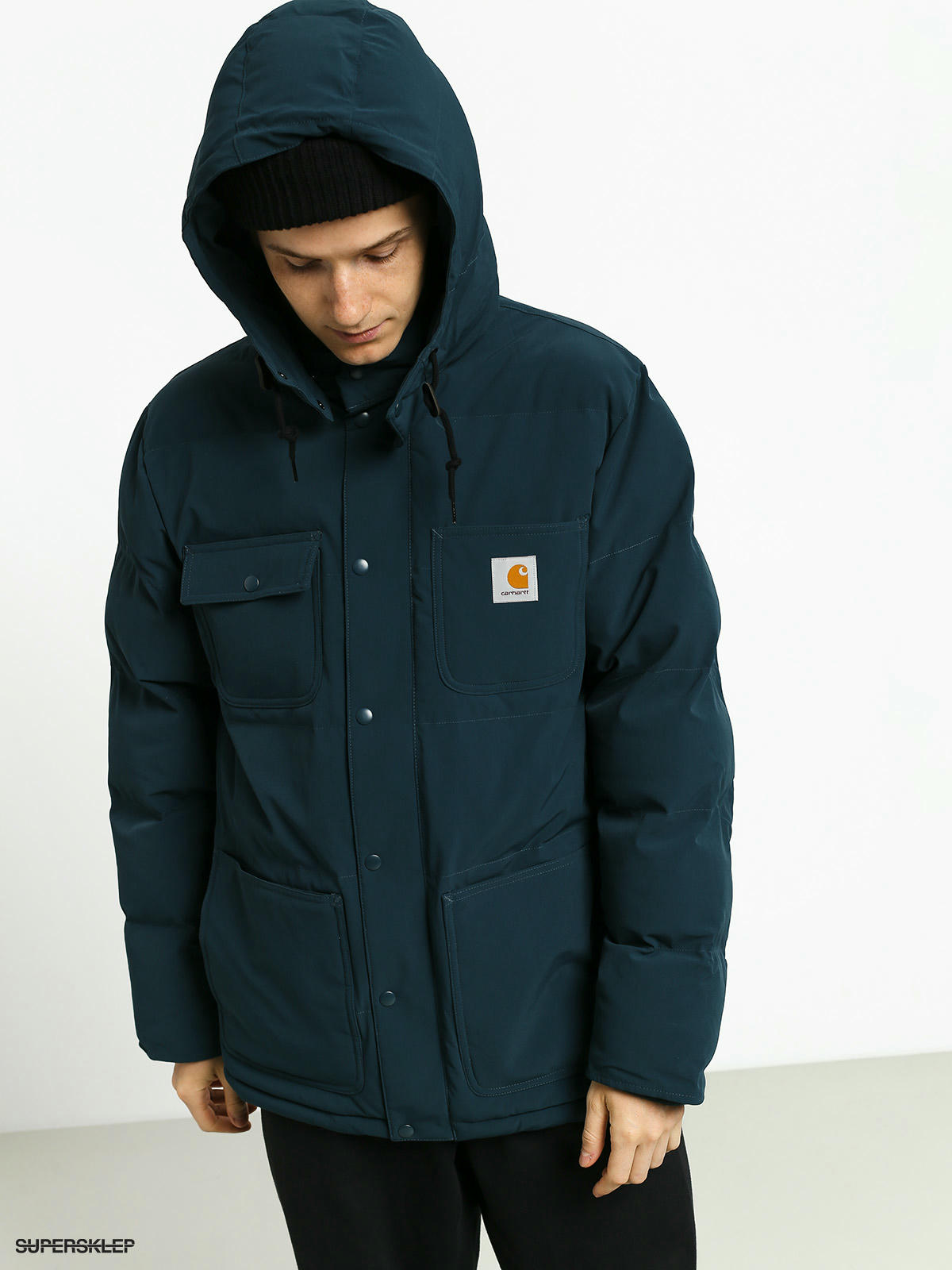 carhartt alpine coat duck blue