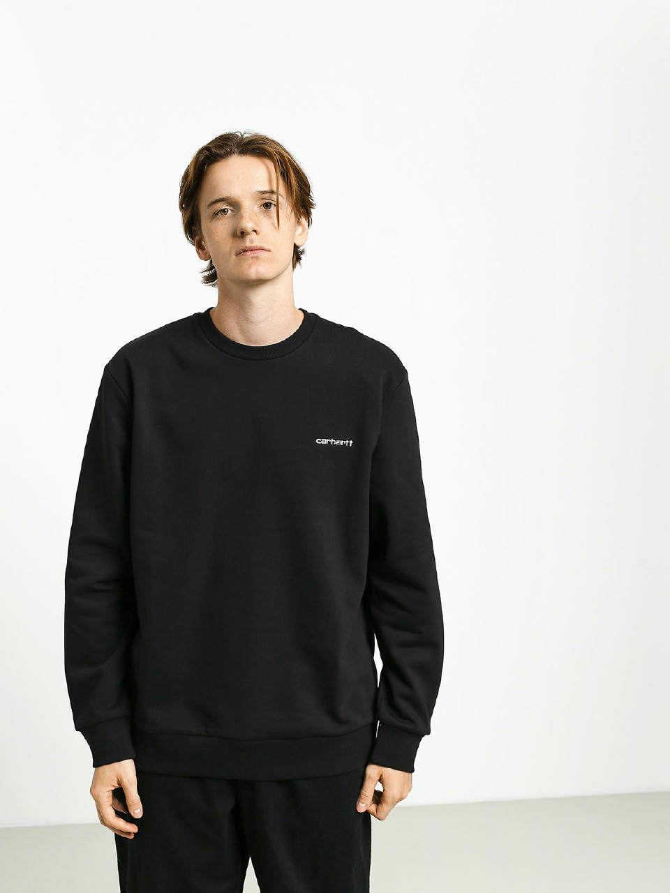 Bluza Carhartt WIP Script Embroidery (black/white)