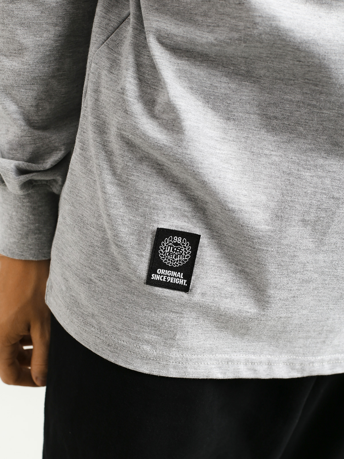 Longsleeve MassDnm Base Small Logo (light heather grey)