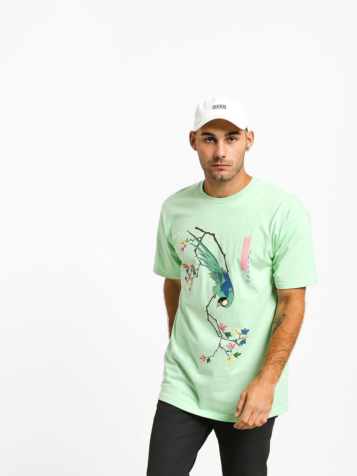 T-shirt Diamond Supply Co. Perched (mint)