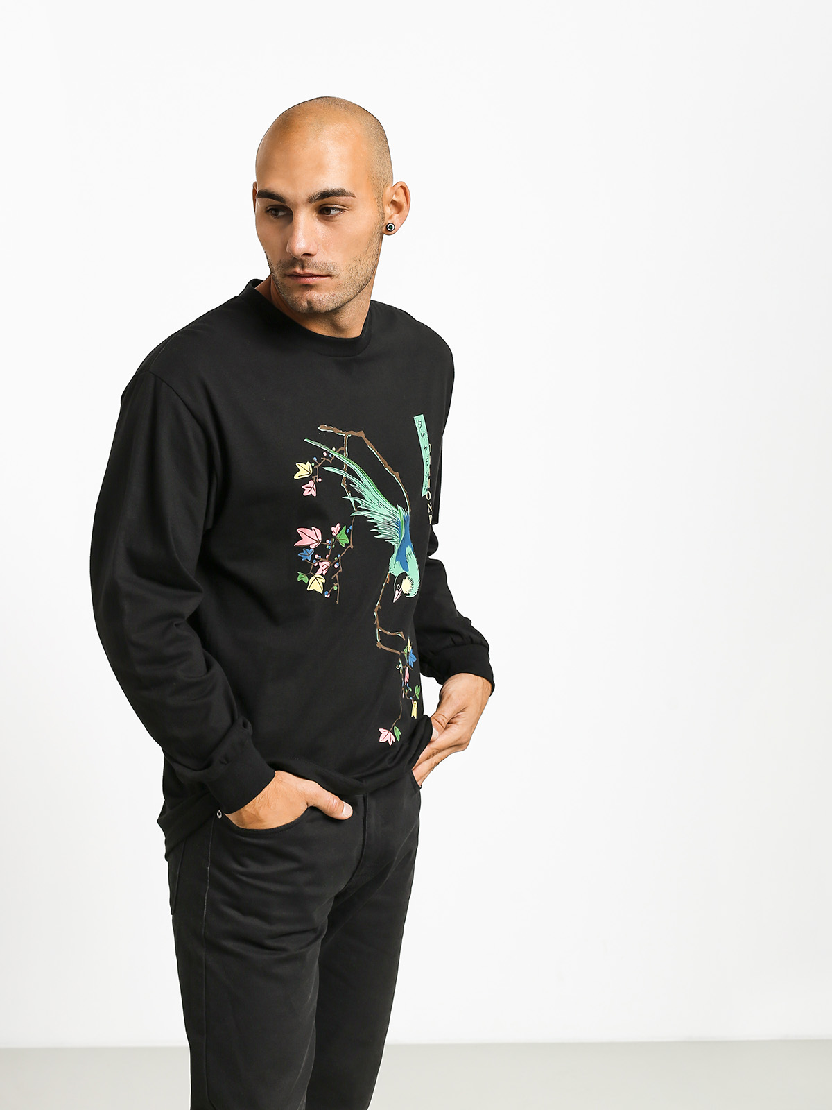 Longsleeve Diamond Supply Co. Perched (black)