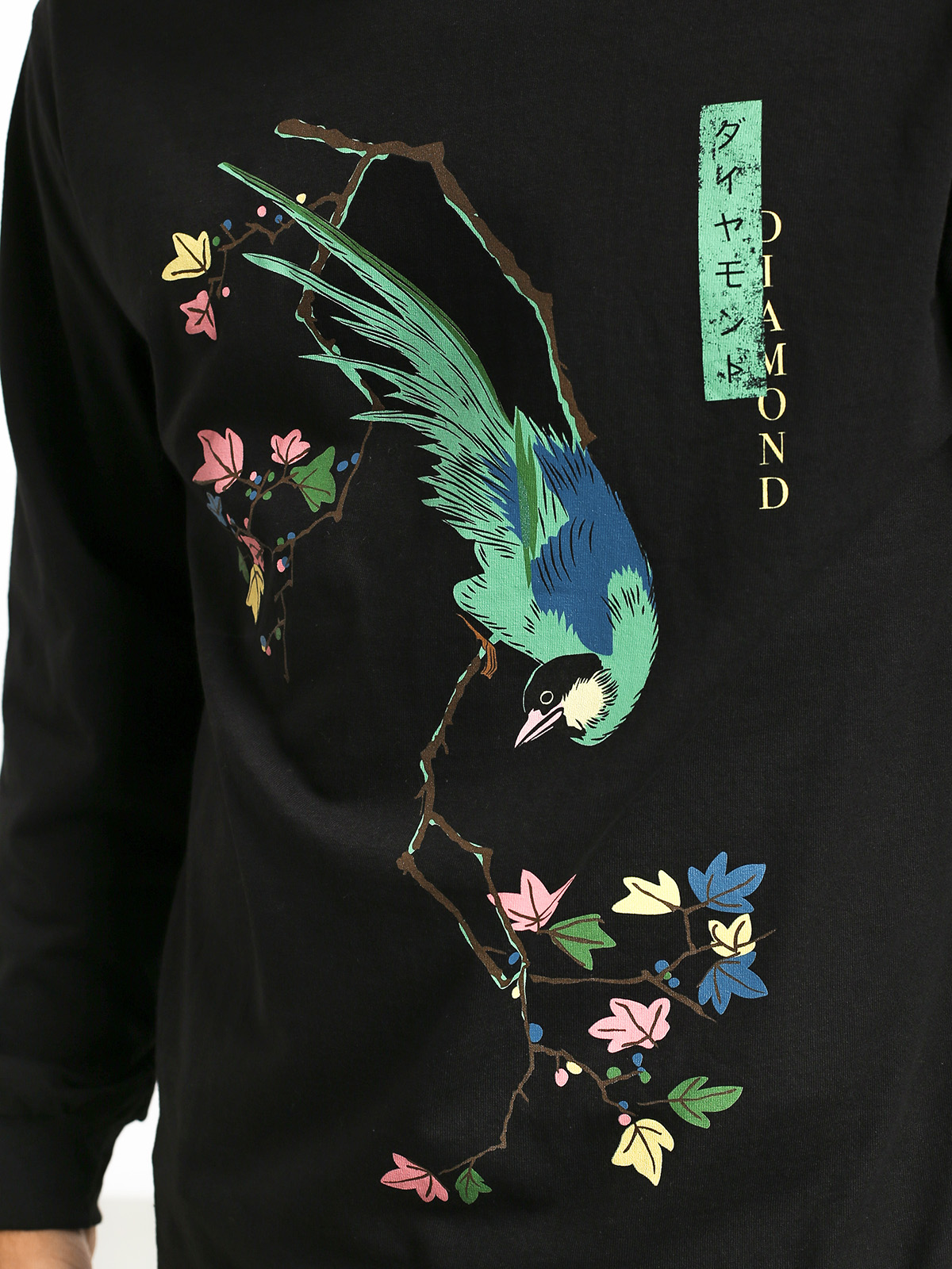 Longsleeve Diamond Supply Co. Perched (black)