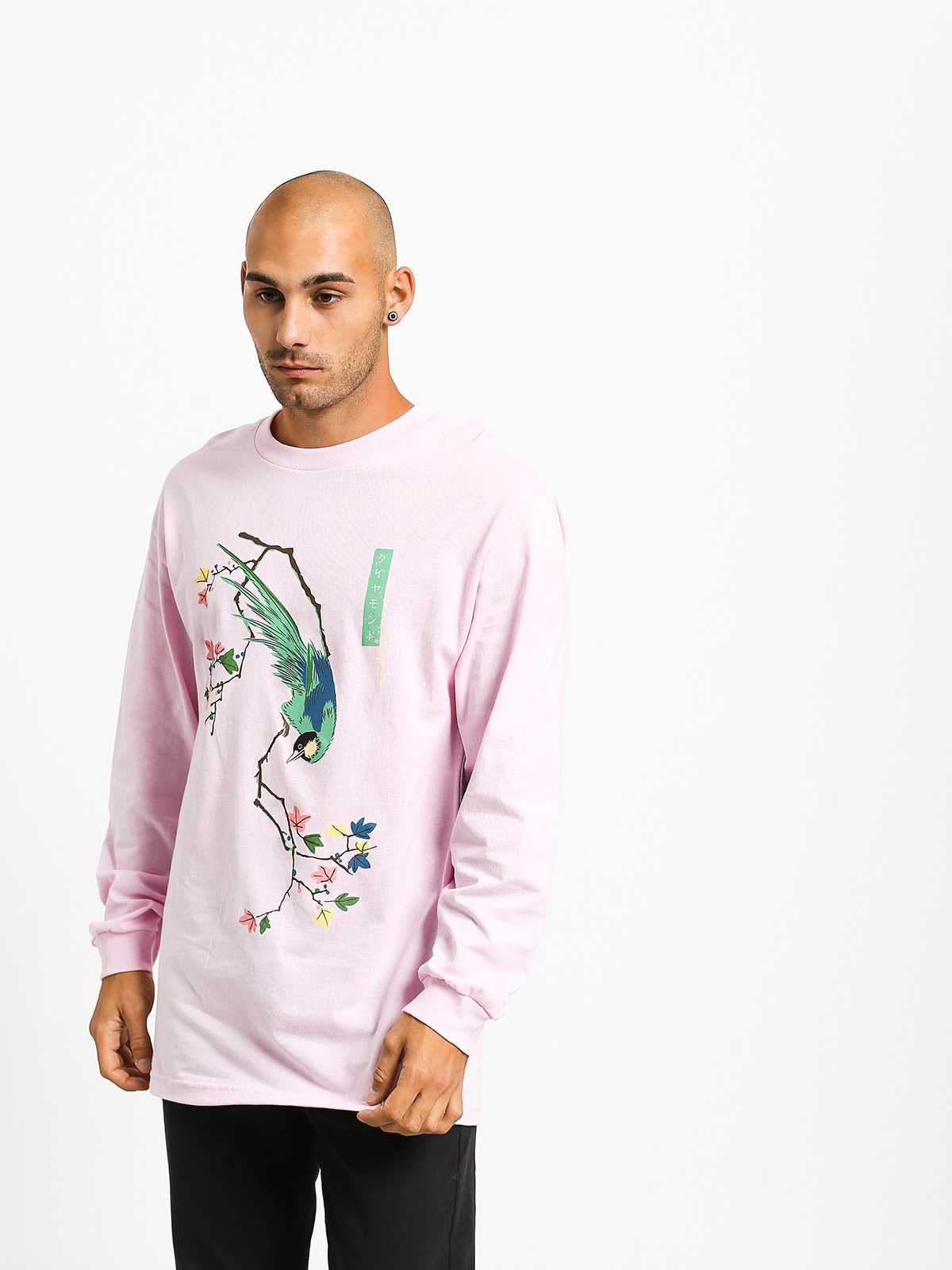 Longsleeve Diamond Supply Co. Perched (pink)